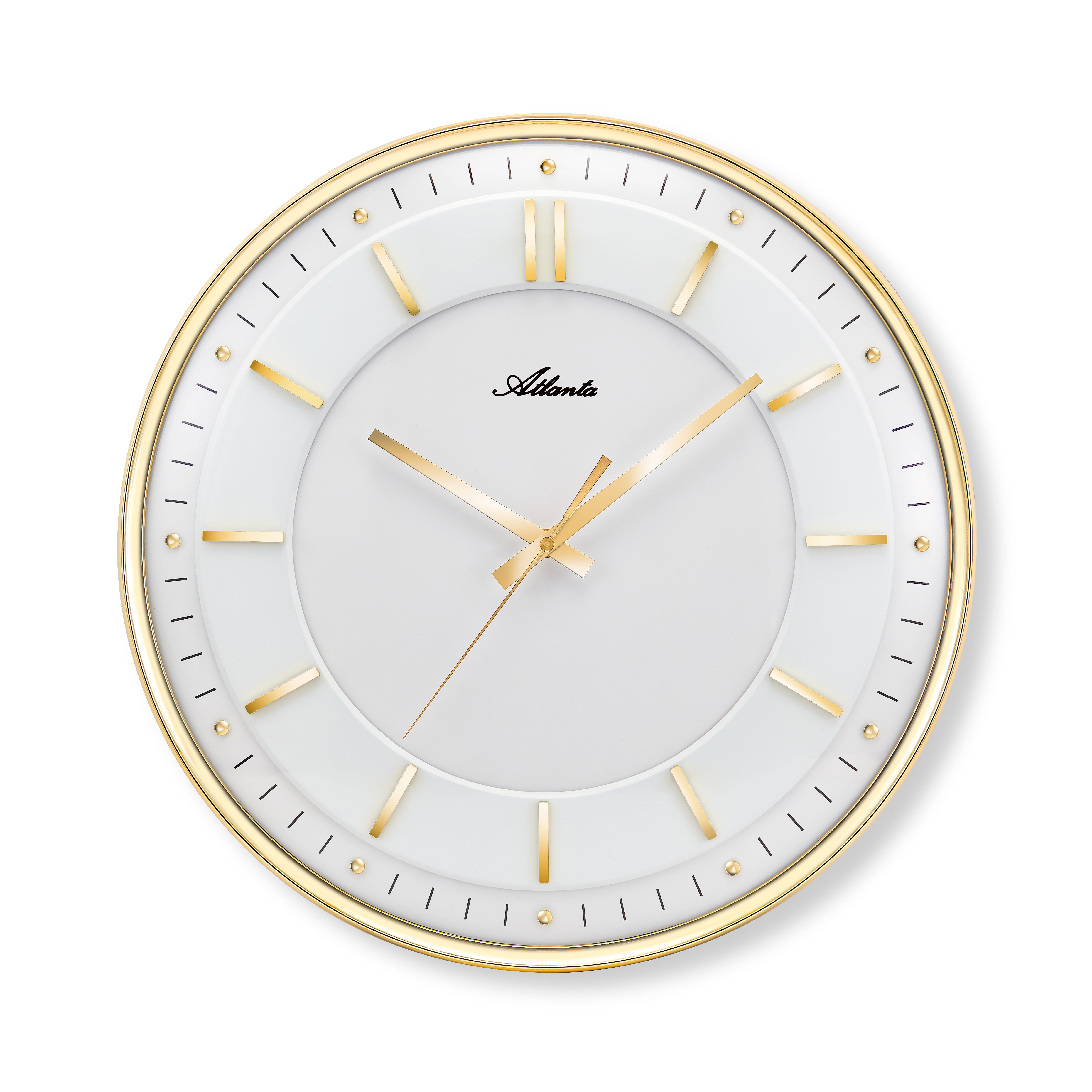 Atlanta Wanduhr (Wohnzimmer, Esszimmer, Küche, Arbeitszimmer, Flur, Büro, Gästezimmer)