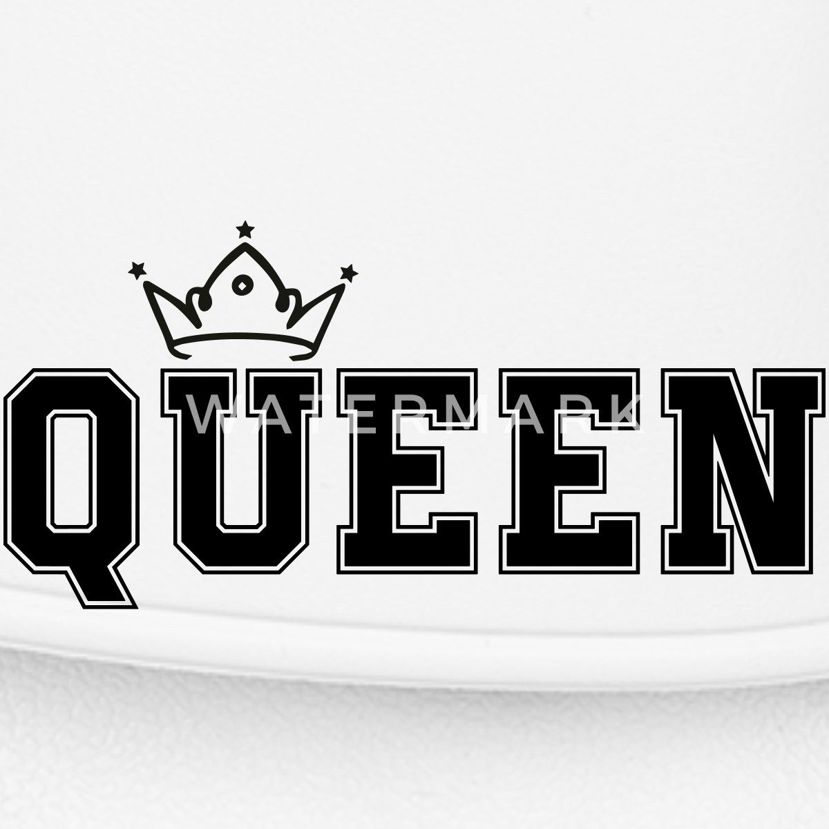Spreadshirt Queen Krone Königin Königliches Paar Badelatschen Damen Badeschuh