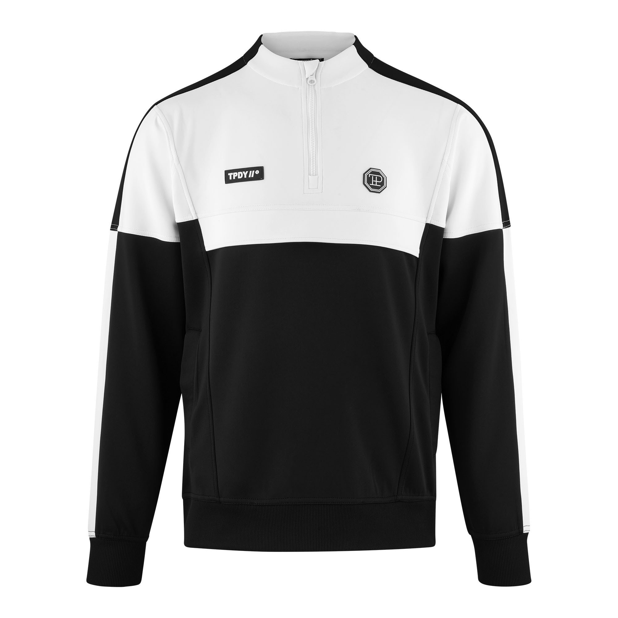 trueprodigy Sweater Owen Logobadge Eingrifftaschen Reißverschluss günstig online kaufen