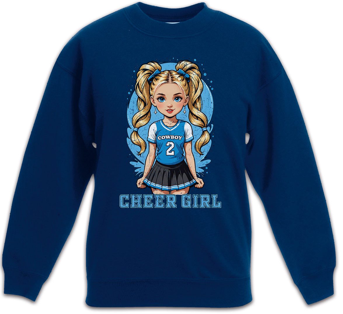 Sweatshirt Anime Comwboy Cheerleader Girl Kinderpullover American Football