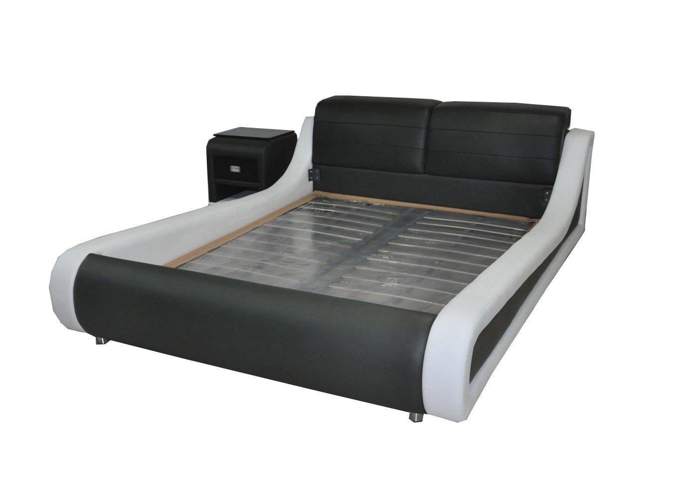 Xlmoebel Polsterbett Luxus Polsterbett LB8831 aus hochwertigem Leder in modernem Design (Bett LB8831), Hergestellt in Europa