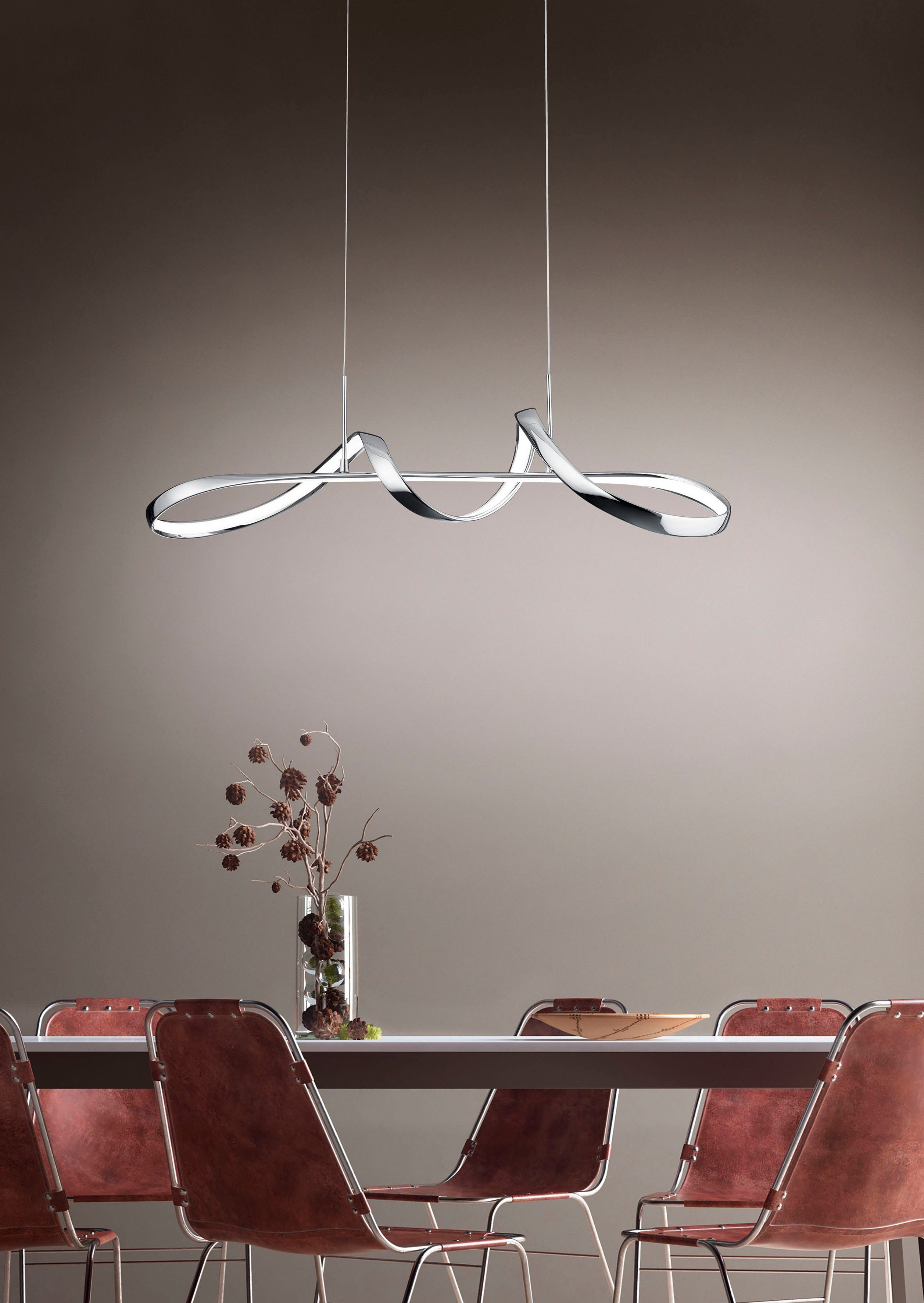 Reality Leuchten LED Pendelleuchte Perugia, Dimmfunktion, günstig online kaufen