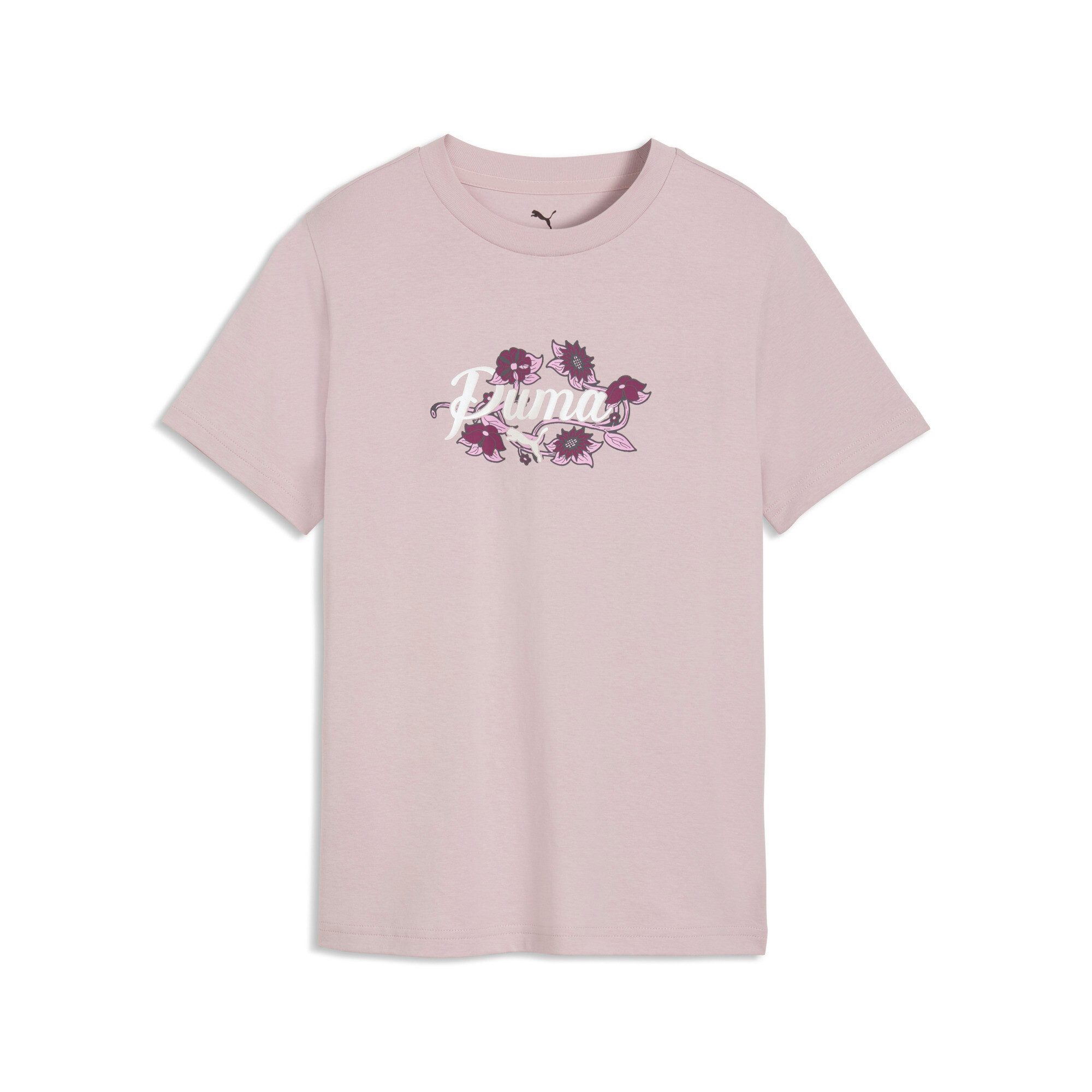 PUMA T-Shirt ESS NATURE 20 GRAPHIC TEE G Regular Fit, Kurzarm, sportlicher Stil, für Jugendliche