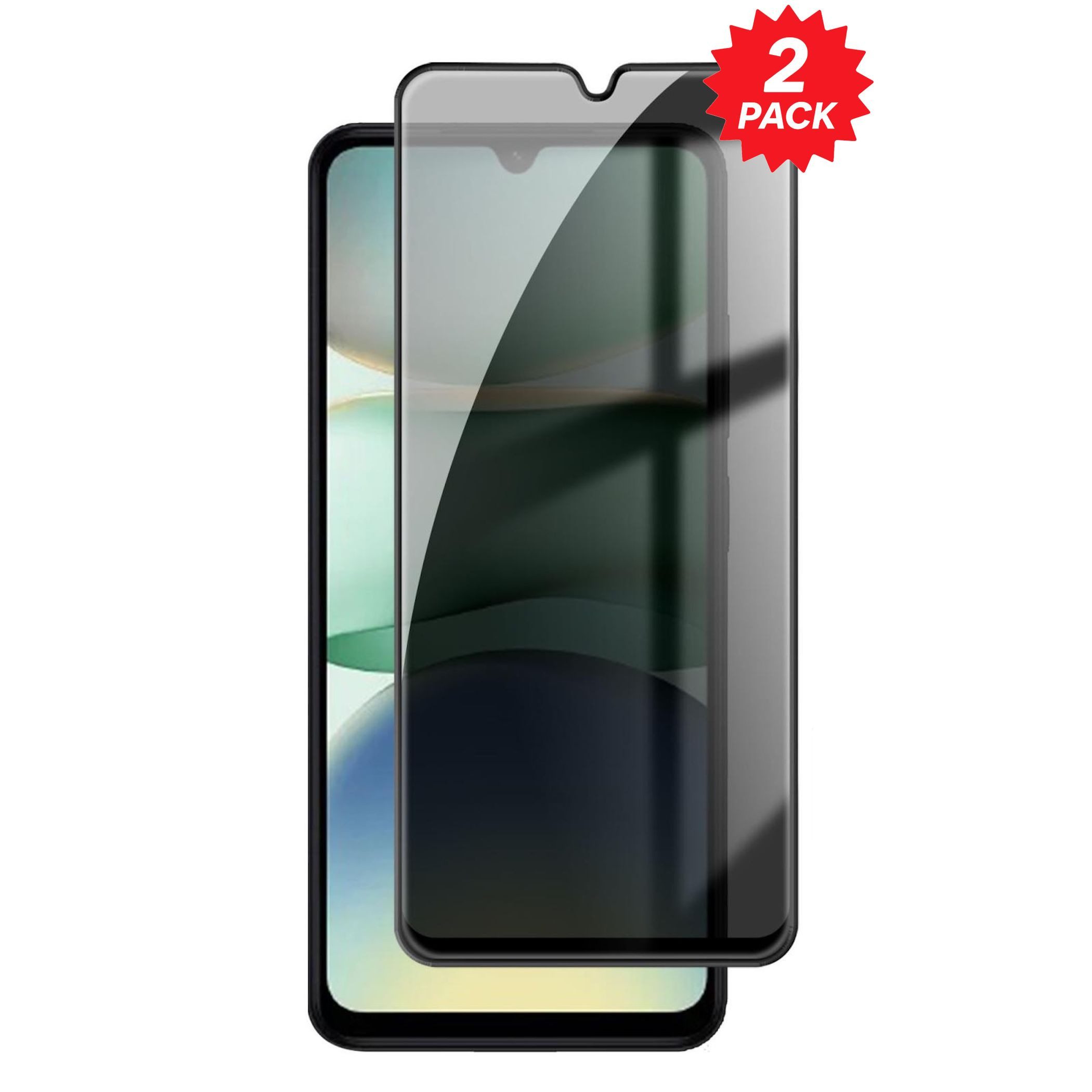 Wigento Displayschutzglas Privacy 2x für Xiaomi Redmi A7 Pro Display 9H Hartglas Blickschutz für Xiaomi Redmi A7 Pro, Spar Set Privacy Display Schutz Glas