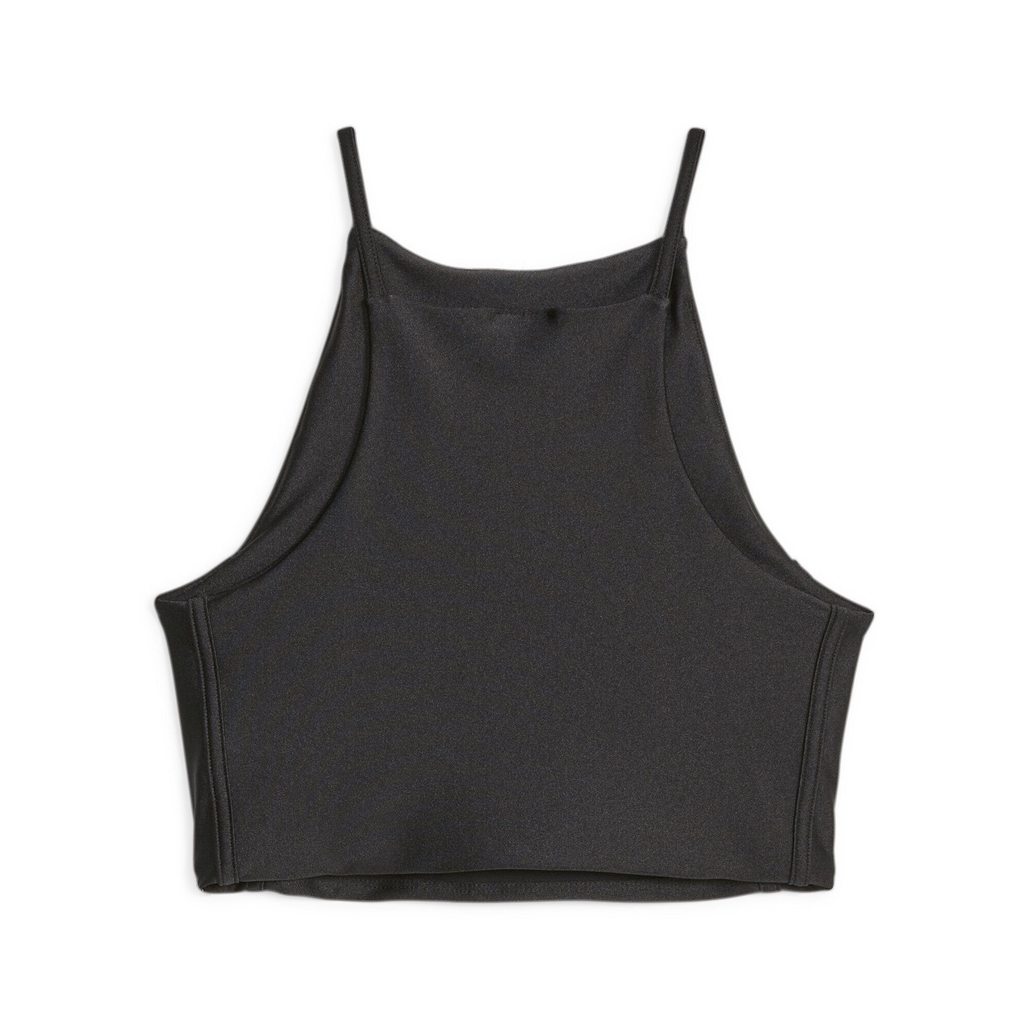 Shiny Black Top T7 PUMA Damen T-Shirt Crop
