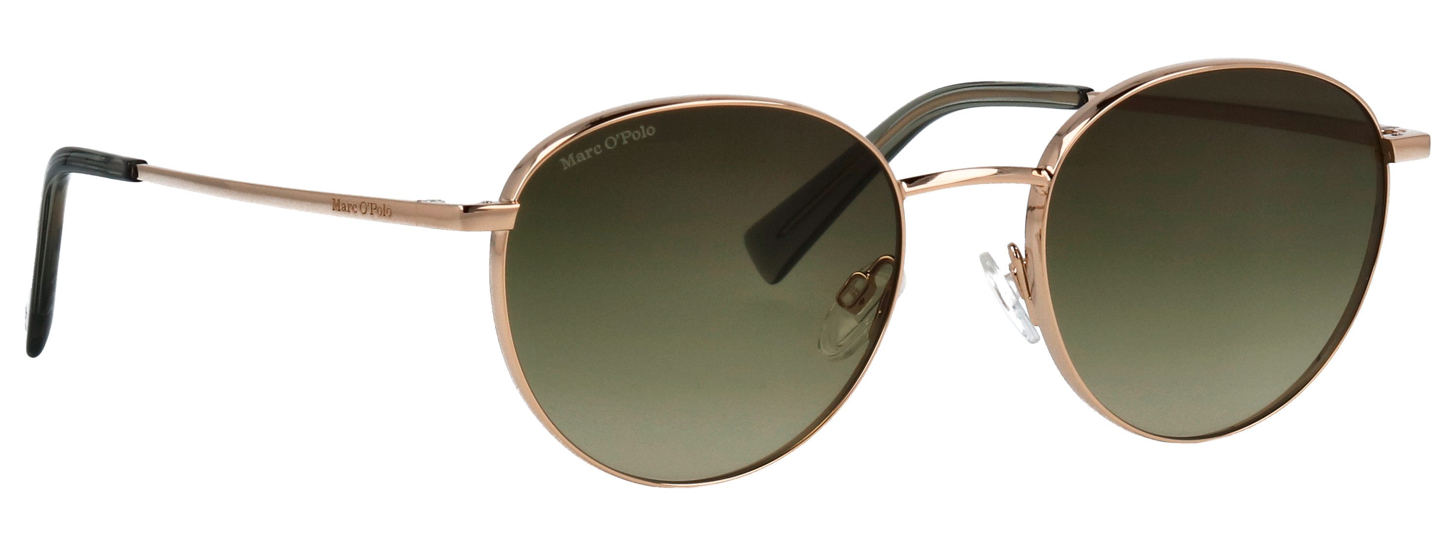 Marc O'Polo Sonnenbrille Modell 505123 Form Panto, Logoschriftzug auf Bügel, Metallfassung