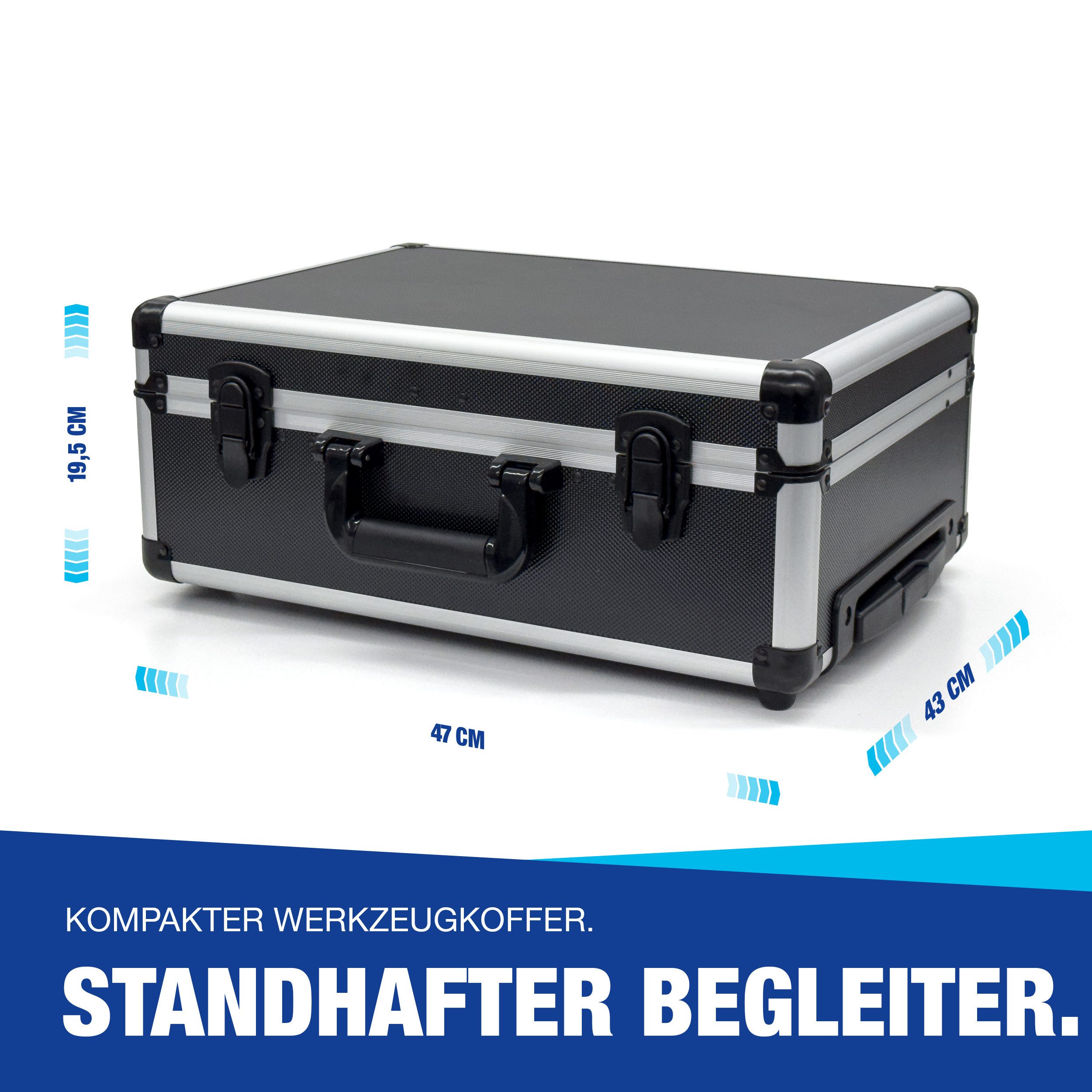 NTG Nutzfahrzeug Technik GmbH Tool Case Tool Trolley filled with 205 tools With wheels Tool Set