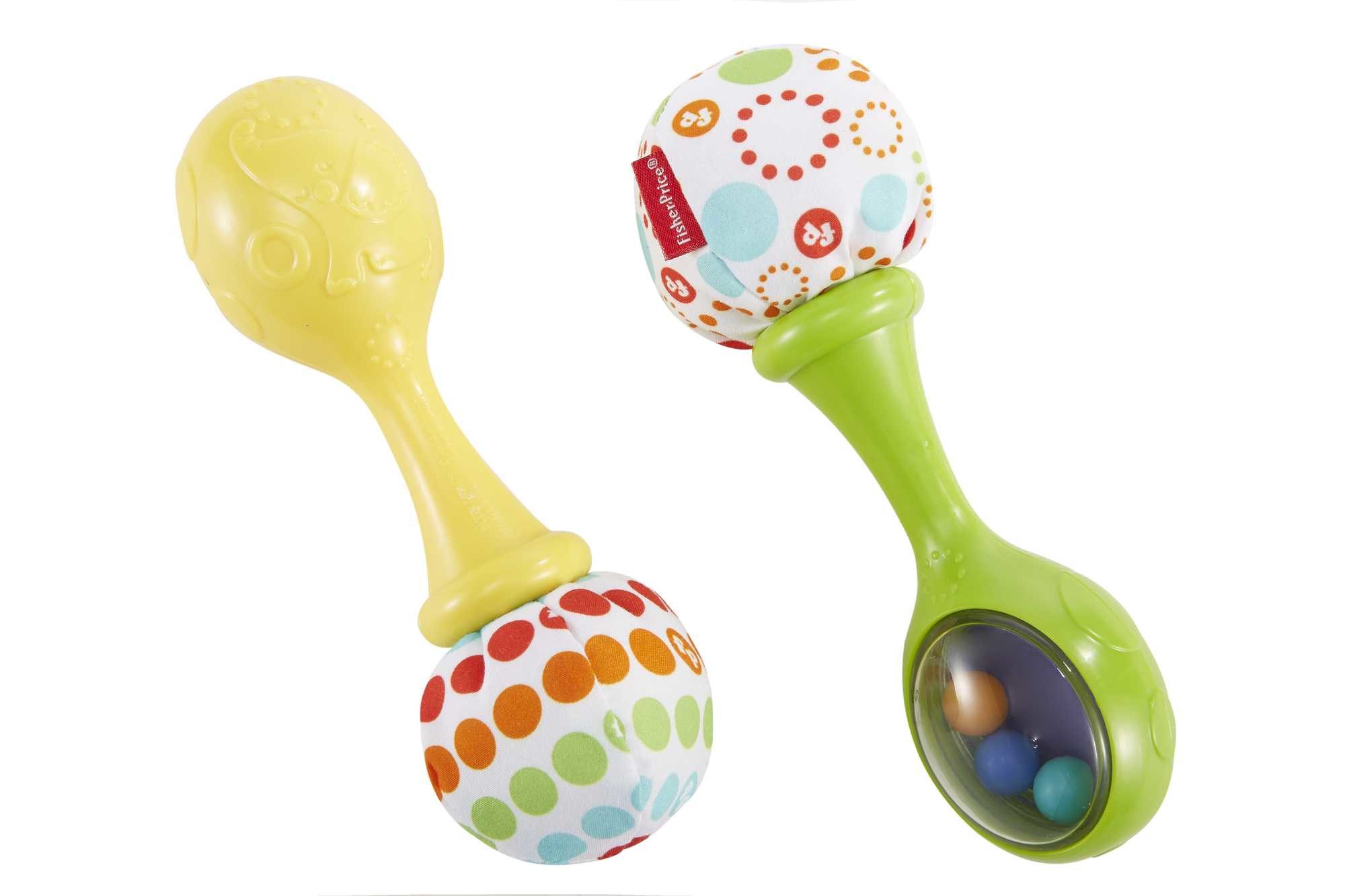 Fisher Price Rassel Fisher-Price (2-tlg), Waschbar, fördert die Feinmotorik