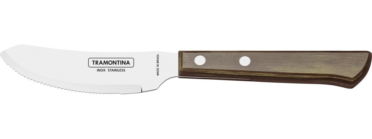 Tramontina Grillbesteck-Set Tramontina Pizzamesser 21 cm Edelstahl mit