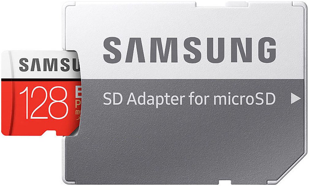Samsung microSDXC 128 GB EVO Plus Speicherkarte (128 GB, UHS-I Class 10, 100 MB/s Lesegeschwindigkeit)