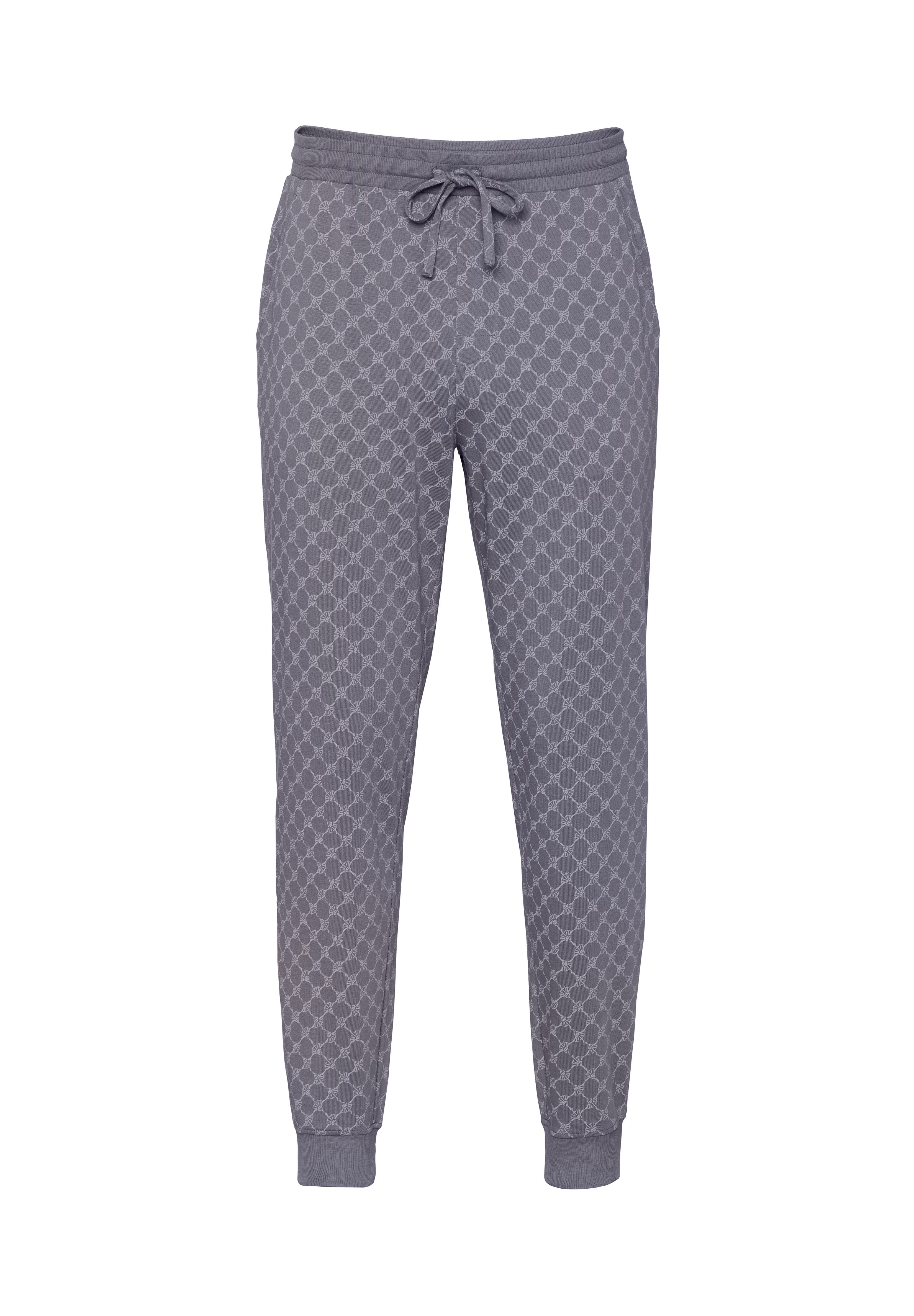 JOOP! Pyjamahose Leisure mit Cornflower-Print, seitlichen Taschen und Bindeband