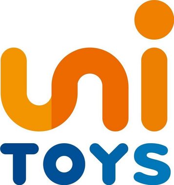 Uni-Toys Kuscheltier Husky grau, liegend - 35 cm (Länge) - Plüsch-Hund - Plüschtier, zu 100 % recyceltes Füllmaterial