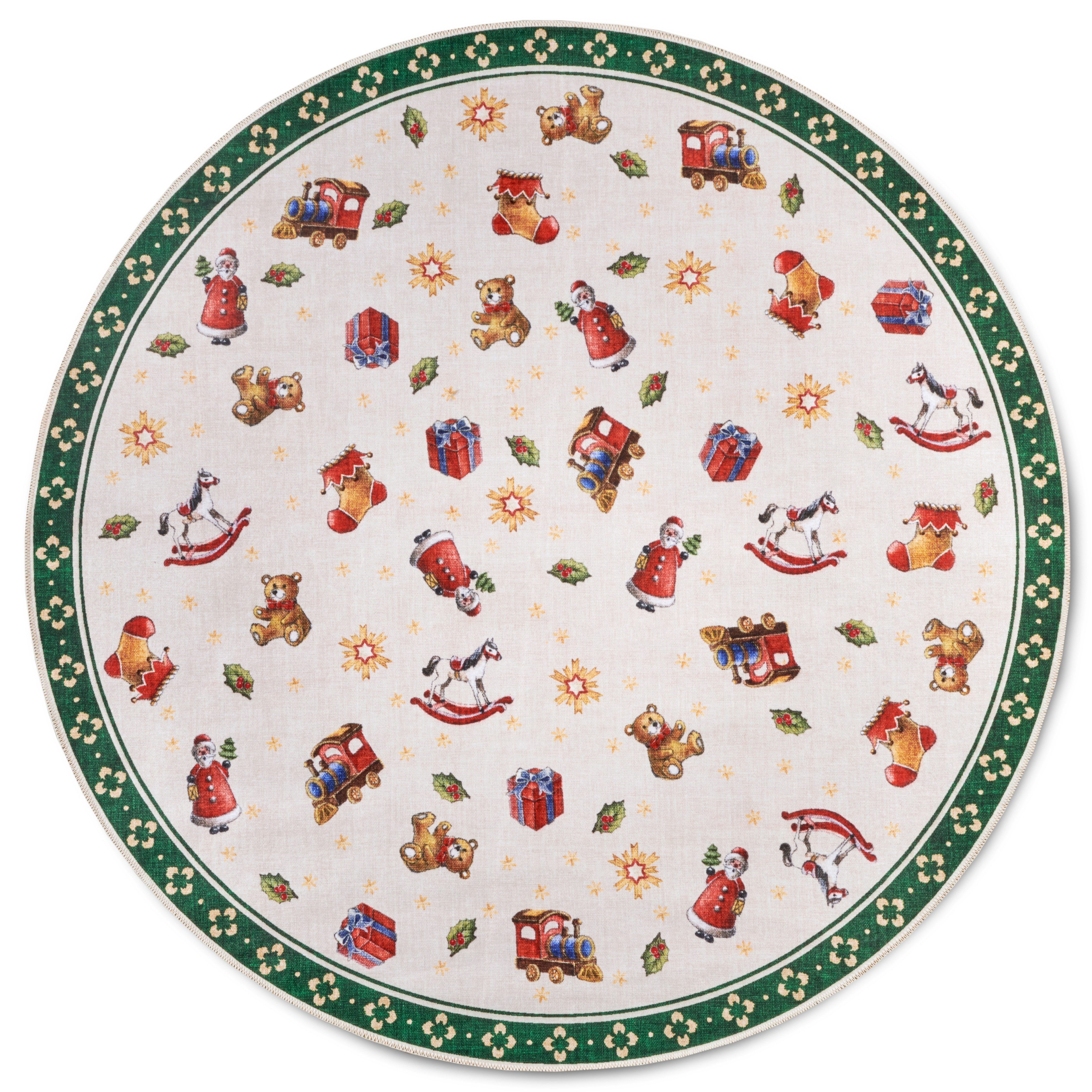 Villeroy & Boch Teppich Nostalgic Toy's Delight, eckig, rund und Läufer, Höhe: 3 mm, Weihnachten, Wohnzimmer, Flur, Geschenk, Toys Delight, Dekoration – Bild 2 von 5