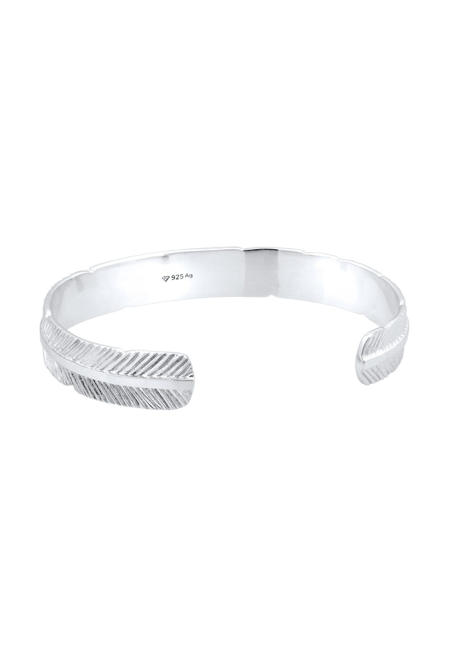 Kuzzoi Armreif Armreif Feder 925 Sterling Silber (kein Set)