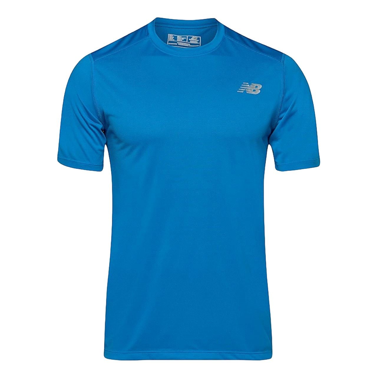Herren Shirts New Balance T-Shirt MT61011P schnell trocknend, blau