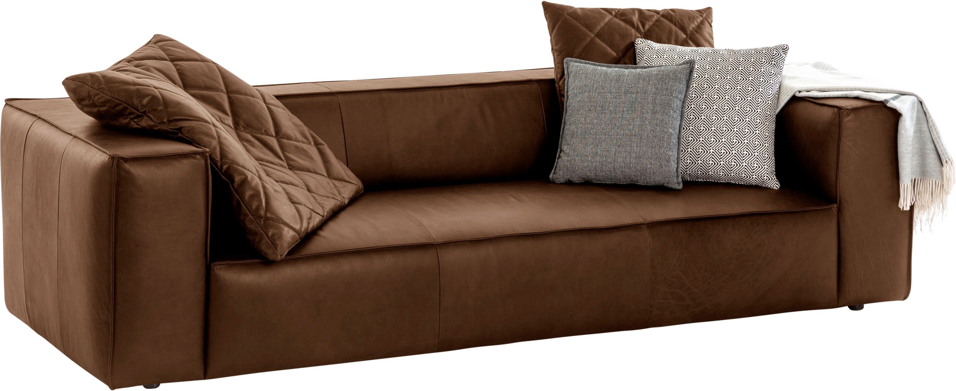 W.SCHILLIG 3-Sitzer around-the-block Mega Sofa mit tollem Sitzkomfort, Breite 260cm, mit eleganter Biese, mit Federkern