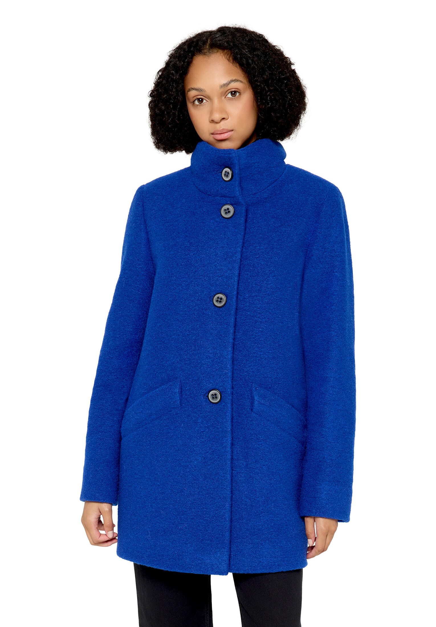 Amber & June Kurzjacke Damen mit Stehkragen