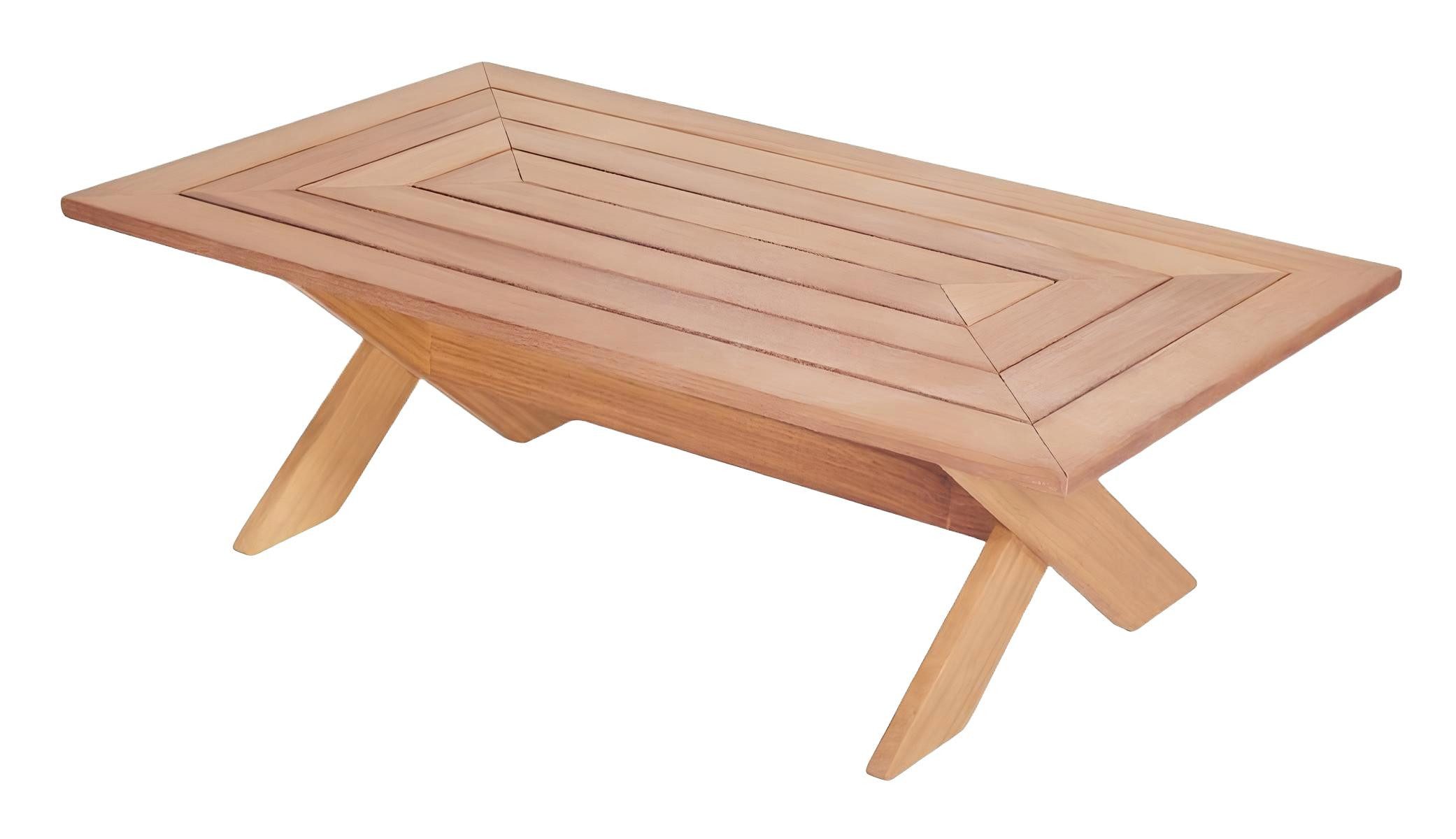 JVmoebel Gartentisch Moderner Holz Couchtisch für stilvolle Akzente im Freien (1-St., Couchtisch), Made in Europa