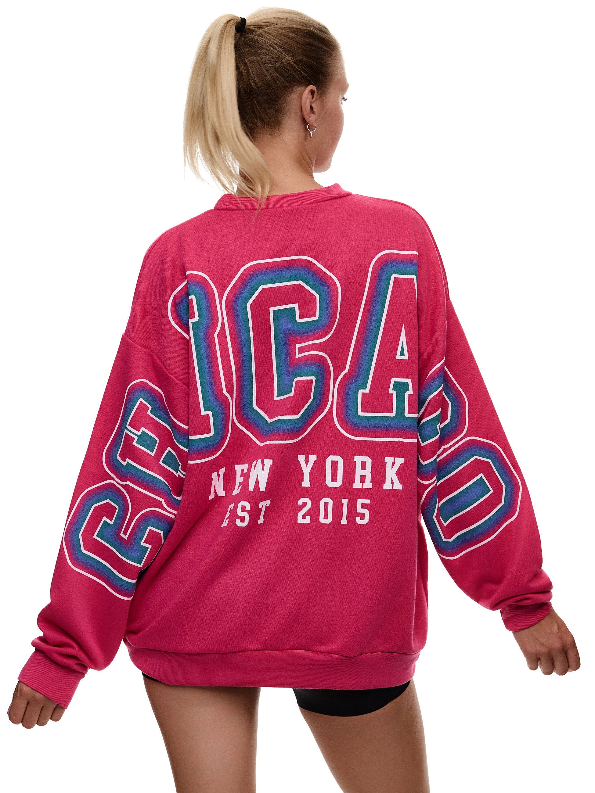Worldclassca Sweatshirt Worldclassca Oversized Sweatshirt CHICAGO günstig online kaufen