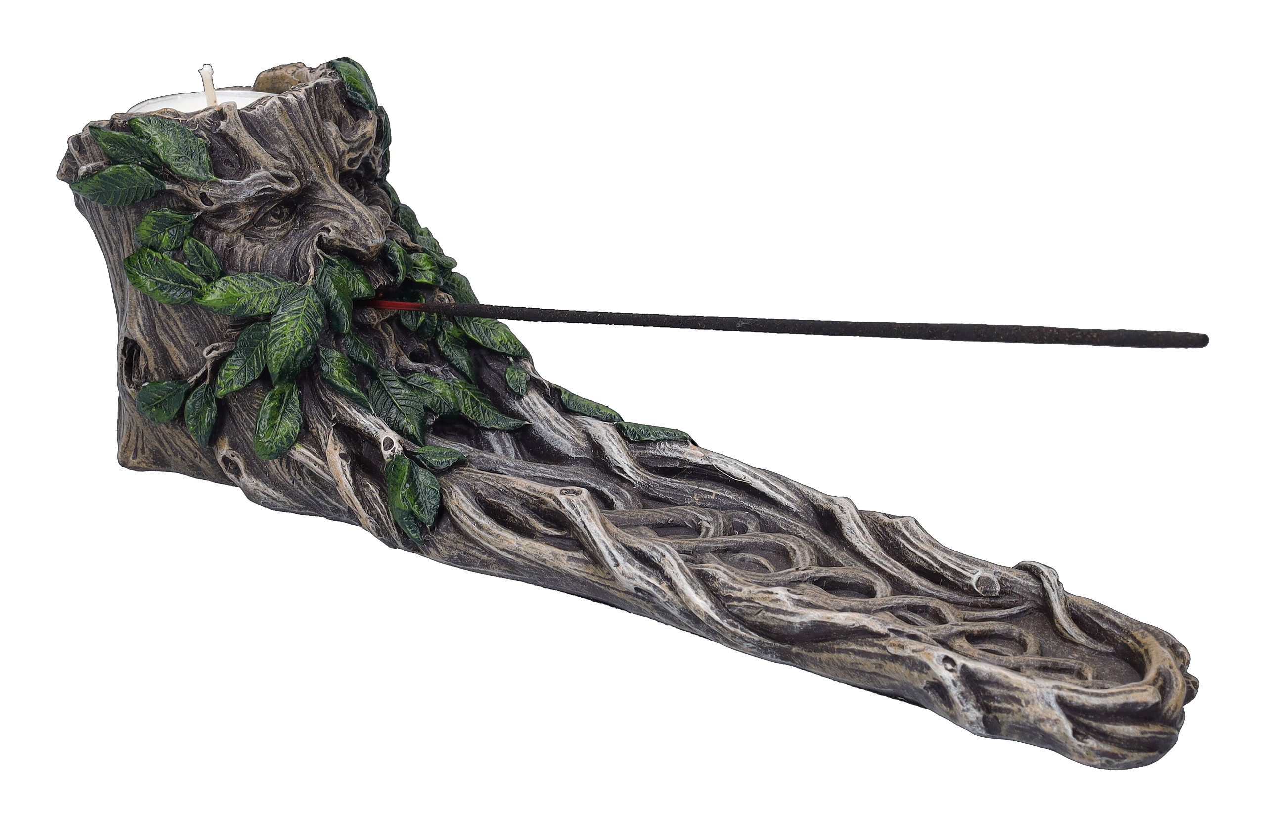 Figuren Shop GmbH Ароматические палочки-Halter Räucher- und Teelichthalter - Greenman Wildwood - Fantasy Аксессуары для дома