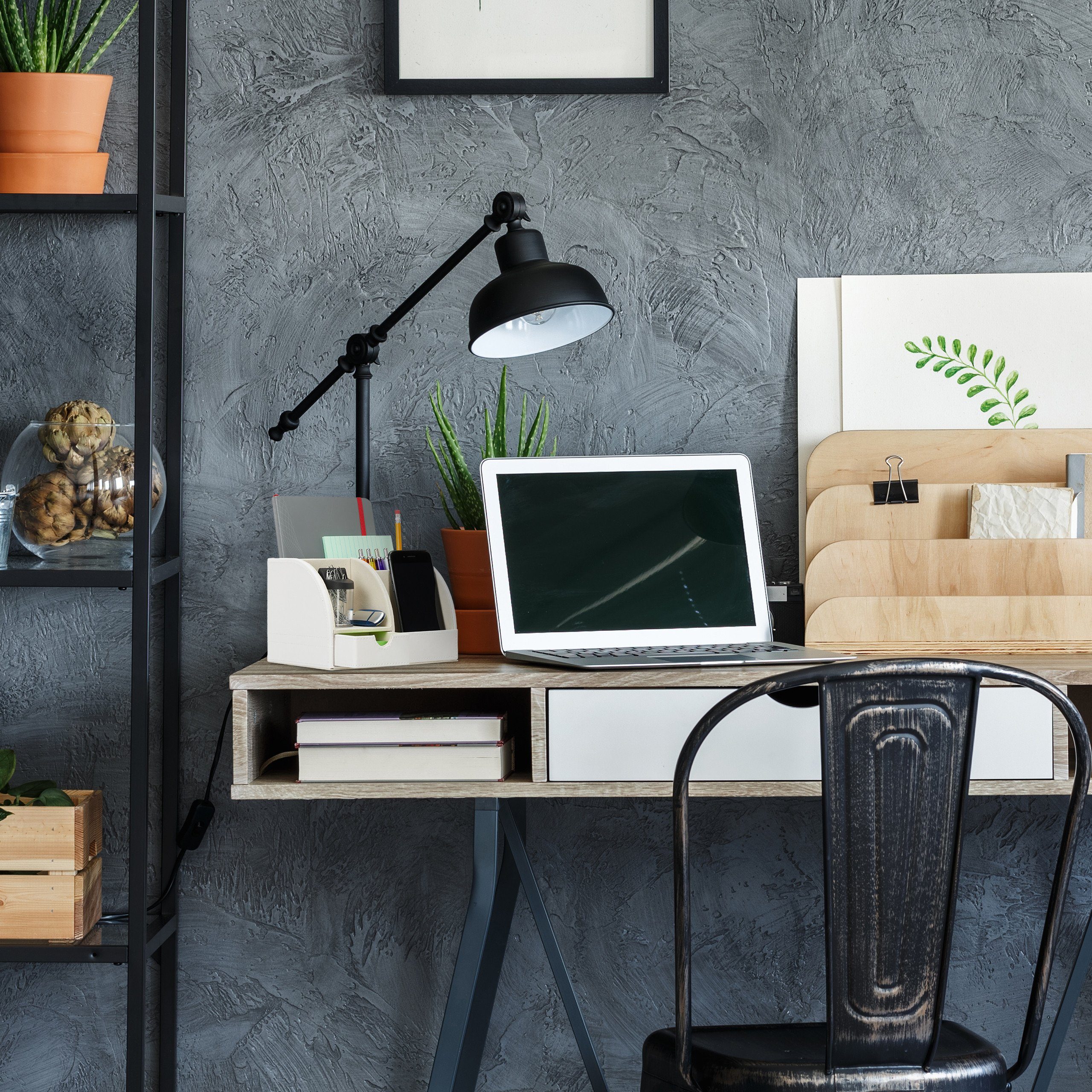 relaxdays Schreibtischaufsatz Schreibtischorganizer Kunstleder, Weiß günstig online kaufen