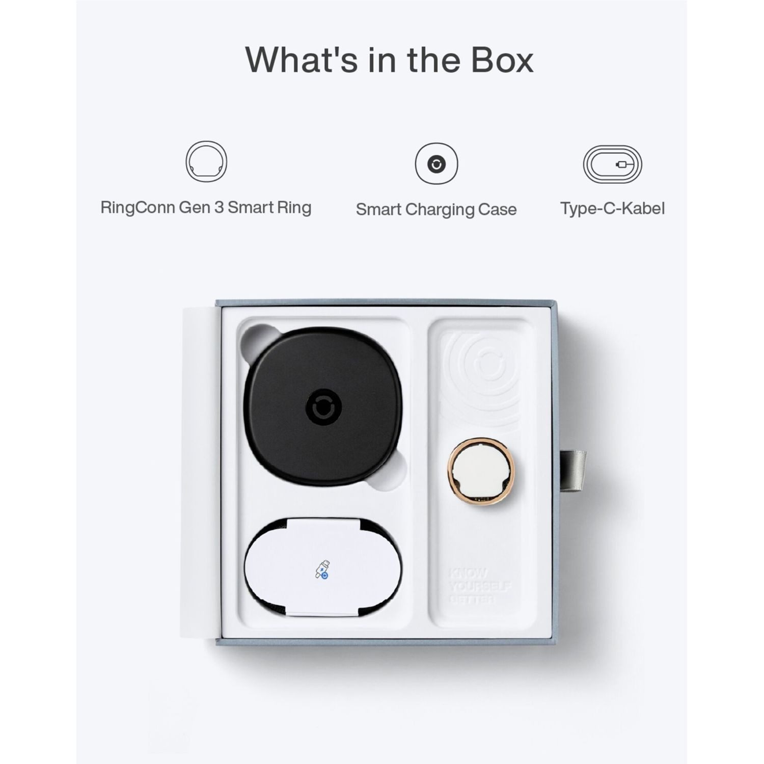 RingConn Smart Ring Gen3 - smarter Begleiter für Gesundheit, Fitness und Regeneration, bis zu 14 Tage Akku • Gratis-App ohne Abo • Vibrationsfunktion – Bild 5 von 5