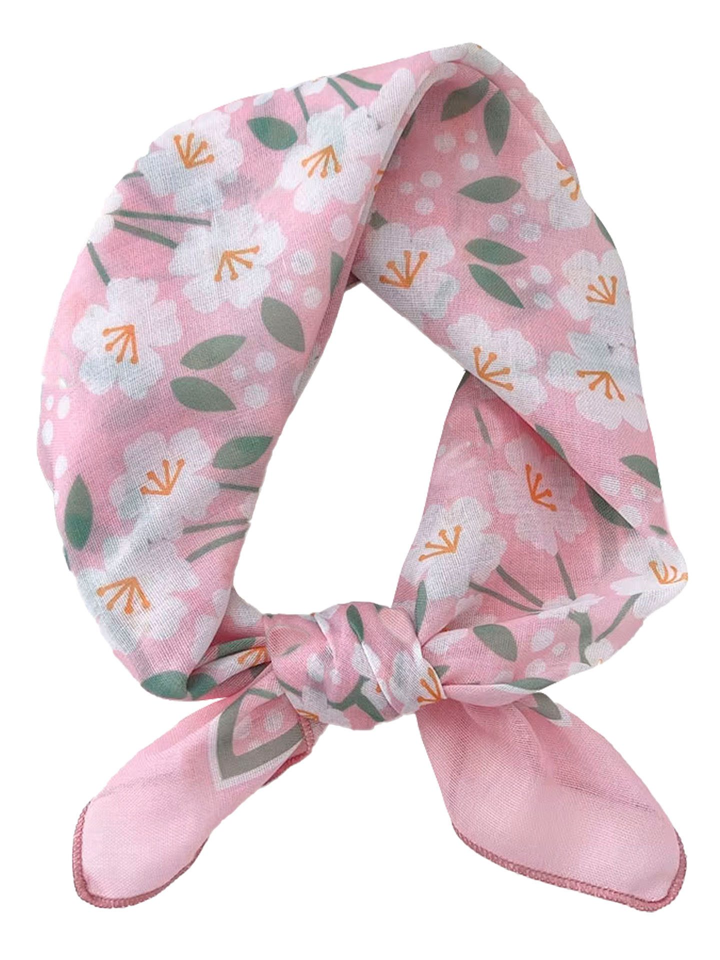 Moschen-Bayern Halstuch Halstuch Damen klein Nickituch Sommer Baumwolle Rosa