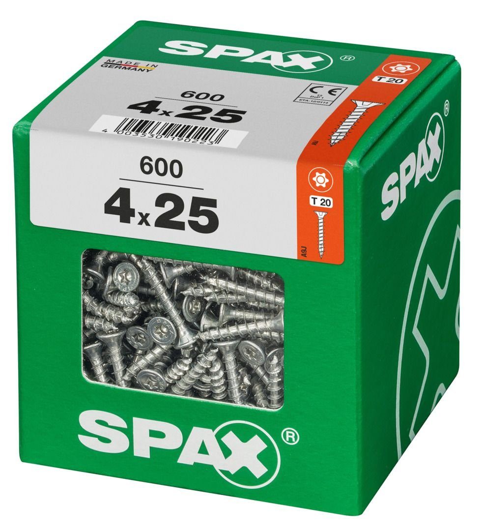 Holzbauschraube mm 600 20 SPAX 4.0 25 Spax Universalschrauben - x TX