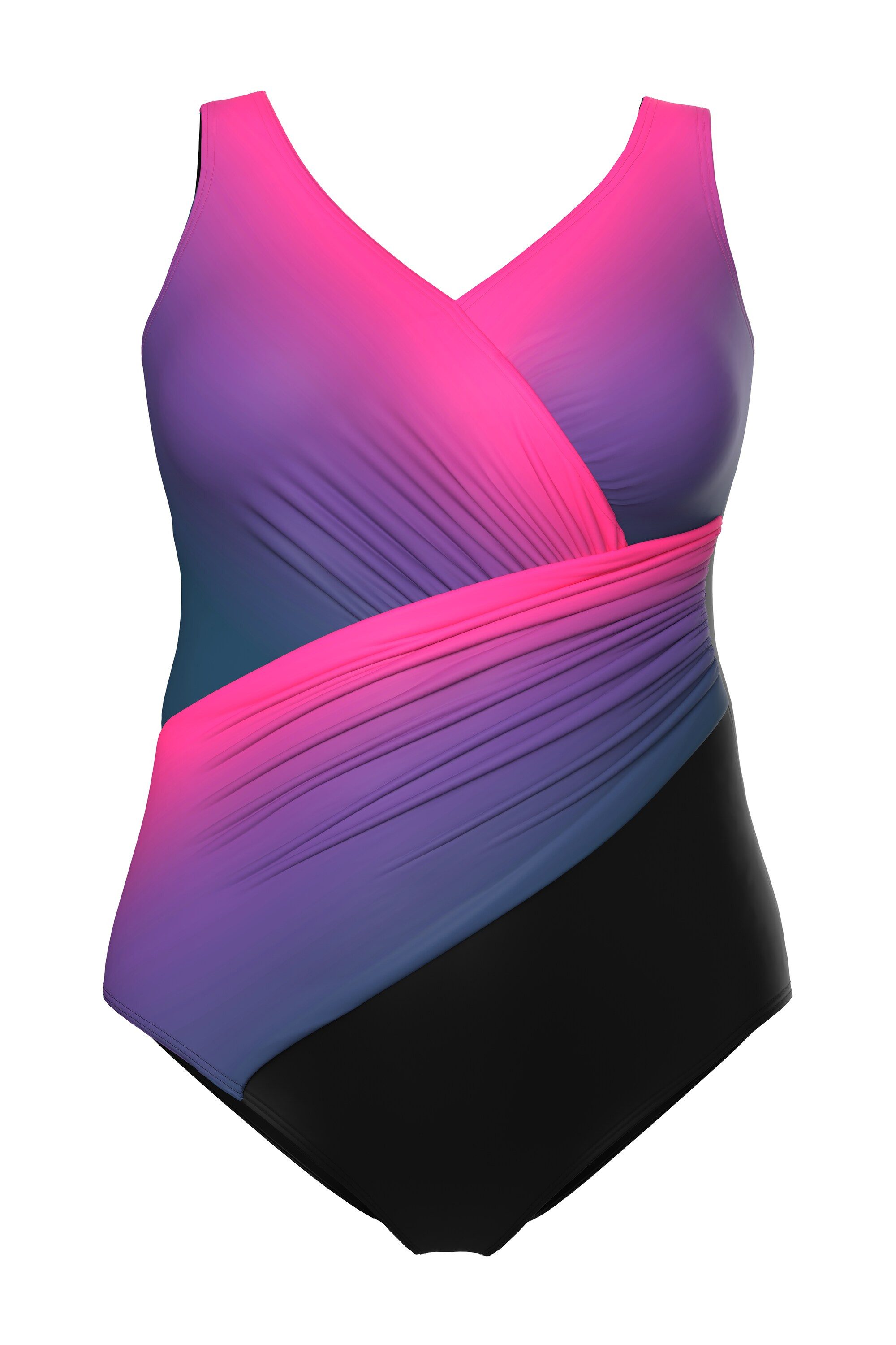Ulla Popken Badeanzug Badeanzug Farbverlauf Softcups günstig online kaufen