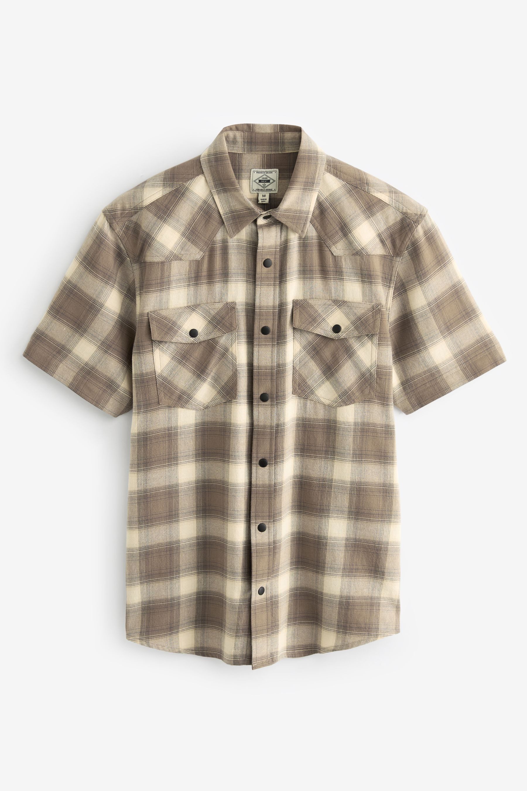 Next Kurzarmhemd Kurzärmeliges, kariertes Cowboyhemd mit günstig online kaufen
