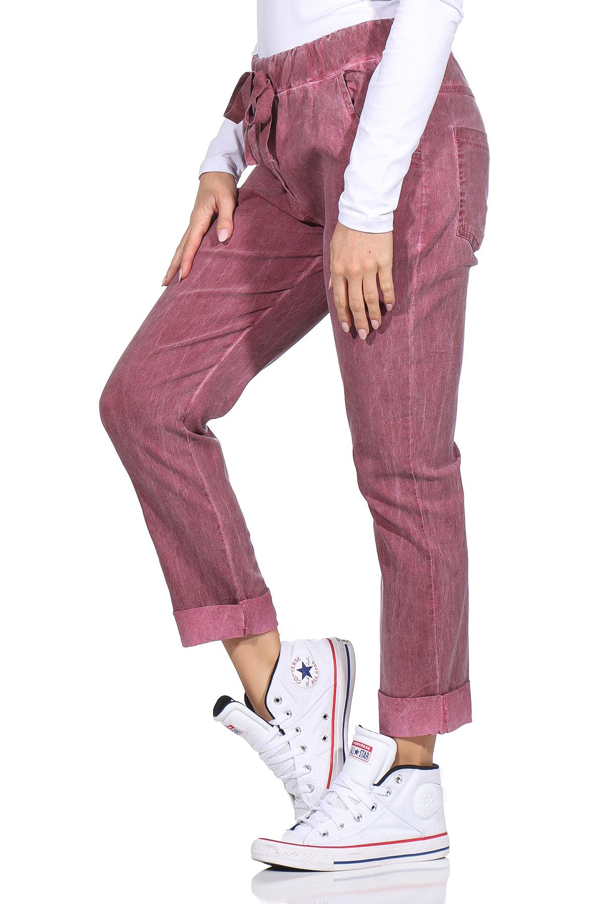 simaranda Sweathose Freizeithose 21515 Sweatpants im Vintage Look Joggpants