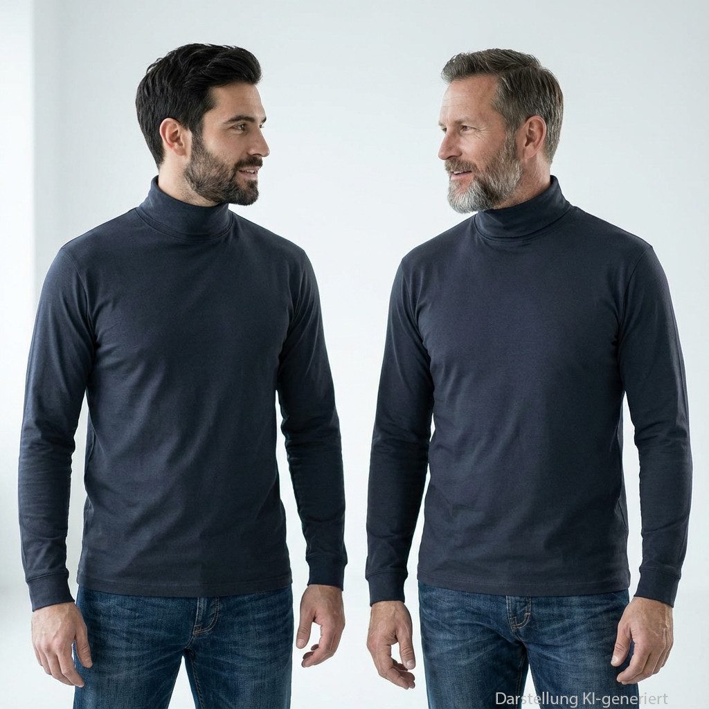 RAGMAN Longsleeve Basic aus feinstem Single-Jersey, hohe Formstbilität