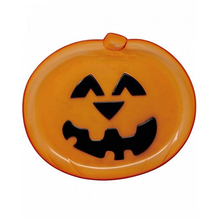 Horror-Shop Dekofigur Süßer Halloween Pumpkin Kürbis Teller als Trick or