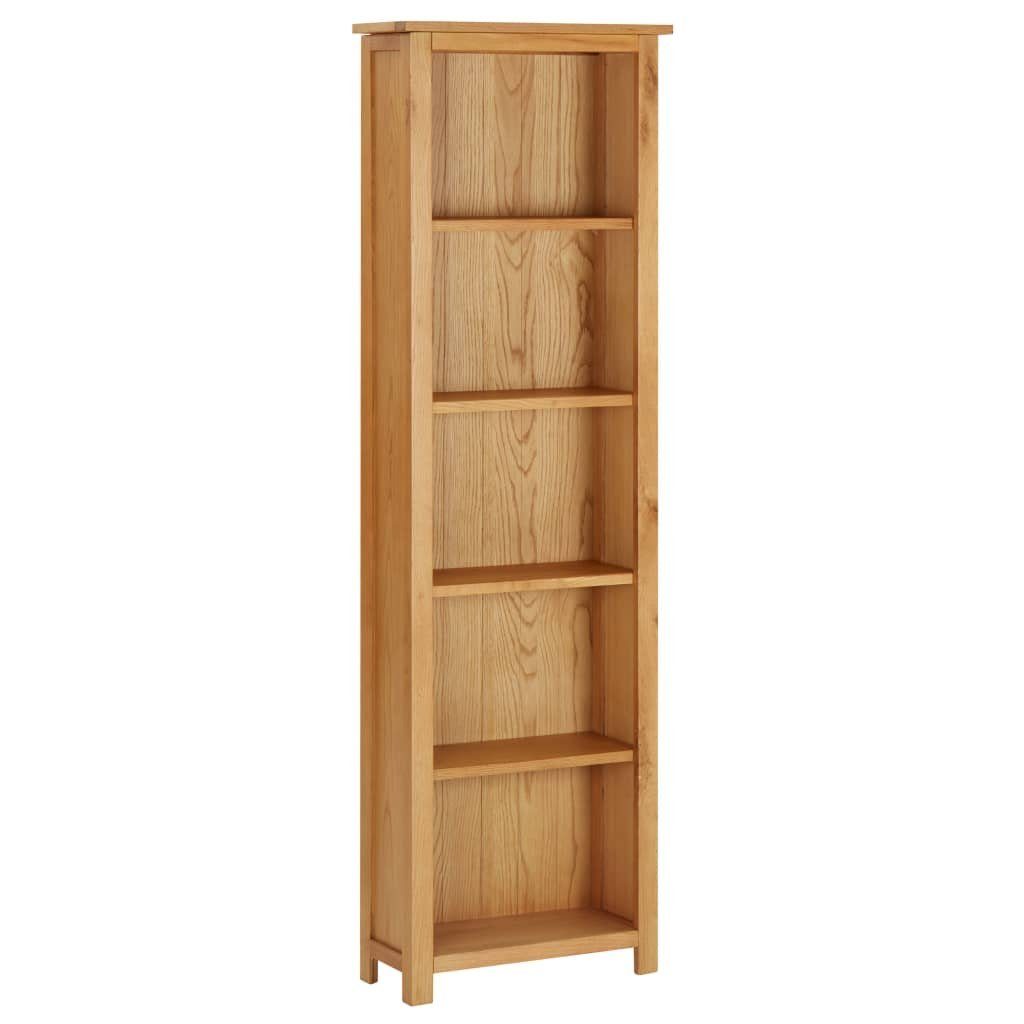 Bücherregal Massivholz cm furnicato 52x22,5x170 Eiche