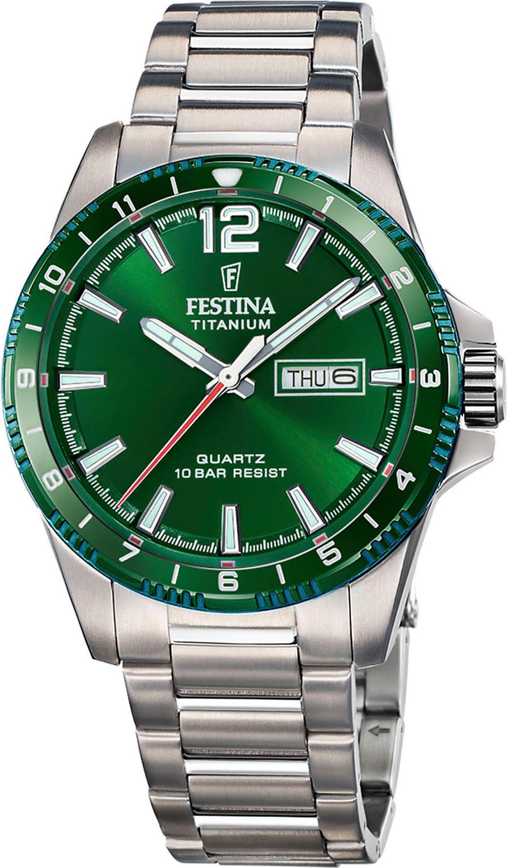 Festina Quarzuhr Calendario Titanium F20698/3, Armbanduhr, günstig online kaufen