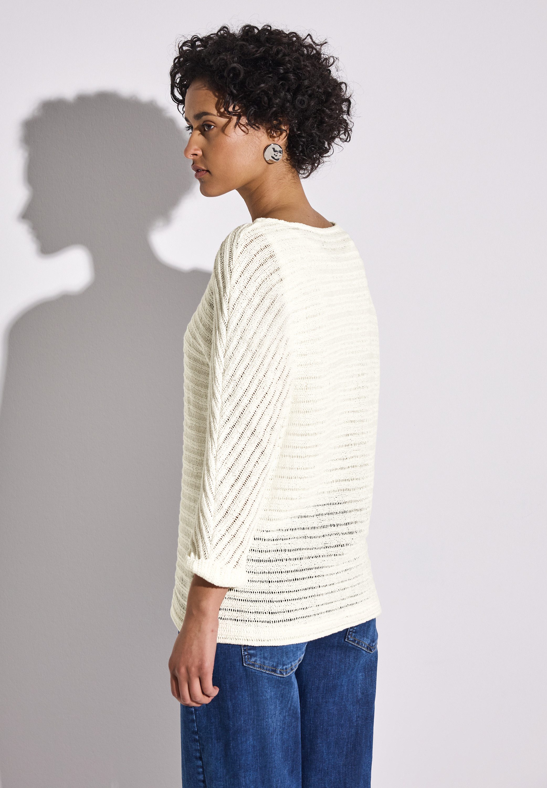 STREET ONE Strickpullover mit U-Boot-Ausschnitt günstig online kaufen