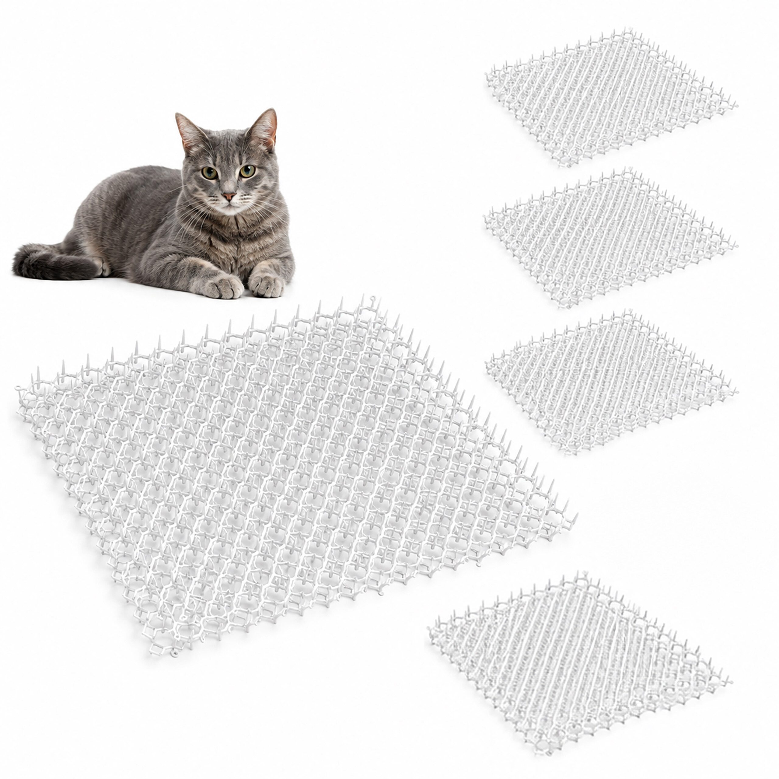 relaxdays Dornengitter im Set, 40x30x3 cm, 5-St., 5er Pack