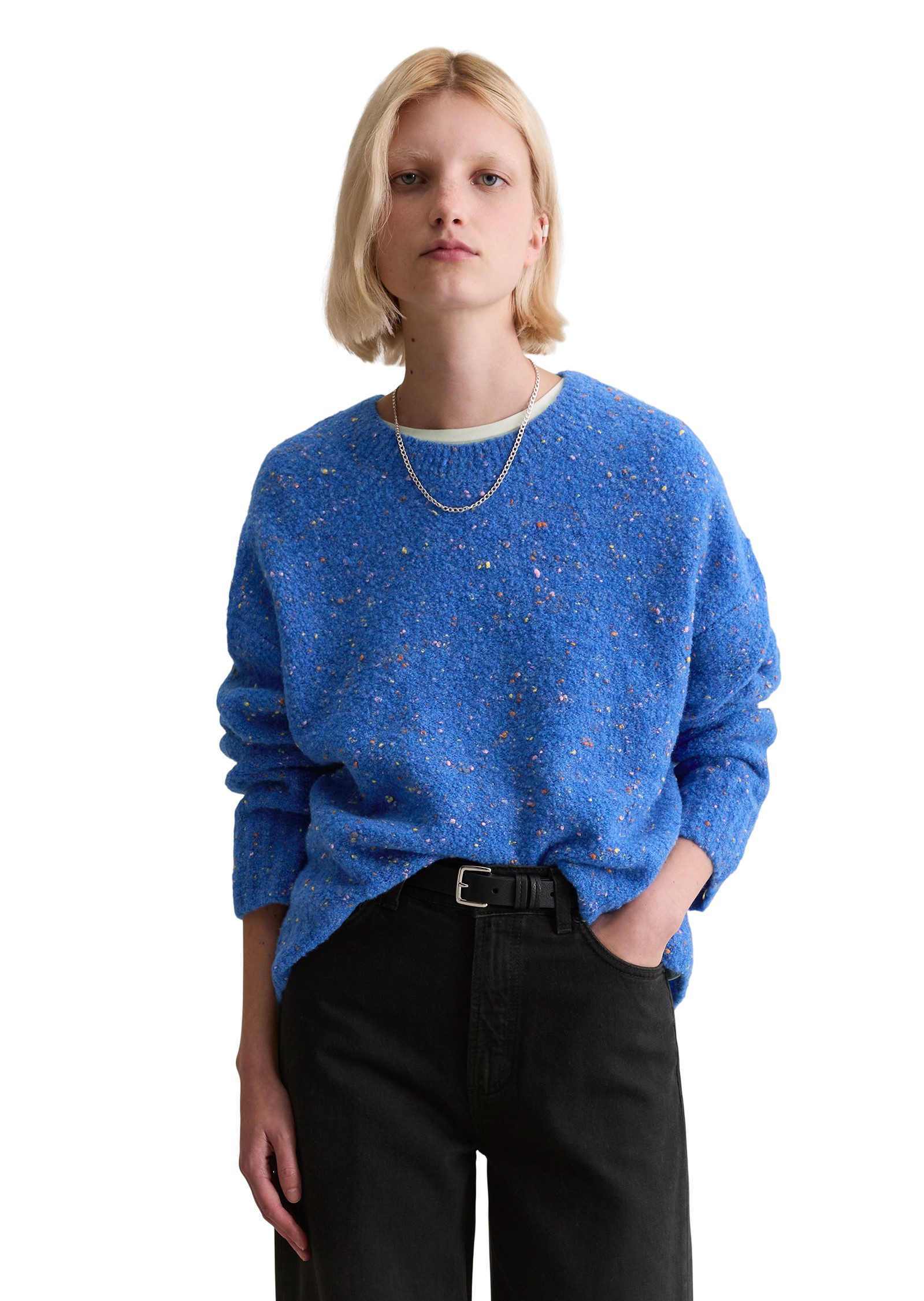 Marc O'Polo DENIM Strickpullover aus Schurwolle-Viskose-Mix