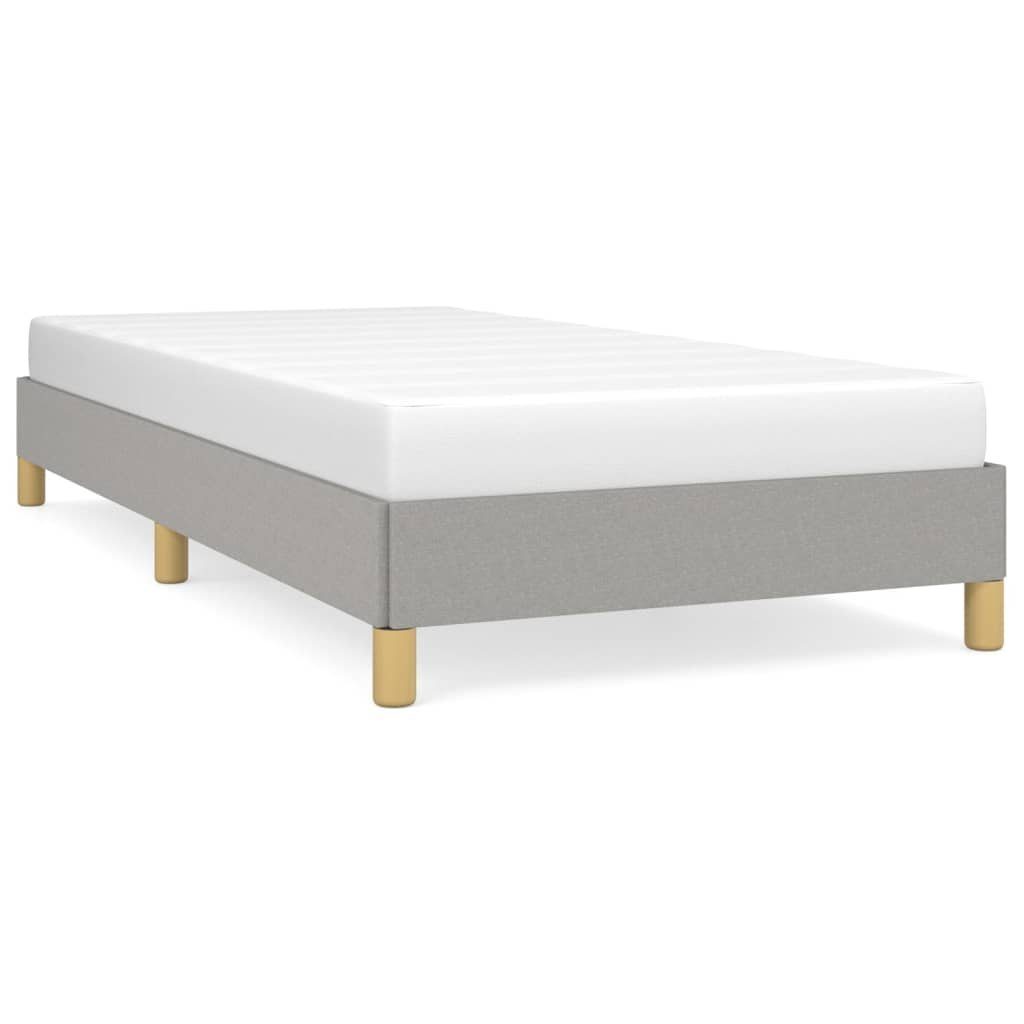 furnicato Bettgestell ohne Matratze Hellgrau 100x200 günstig online kaufen
