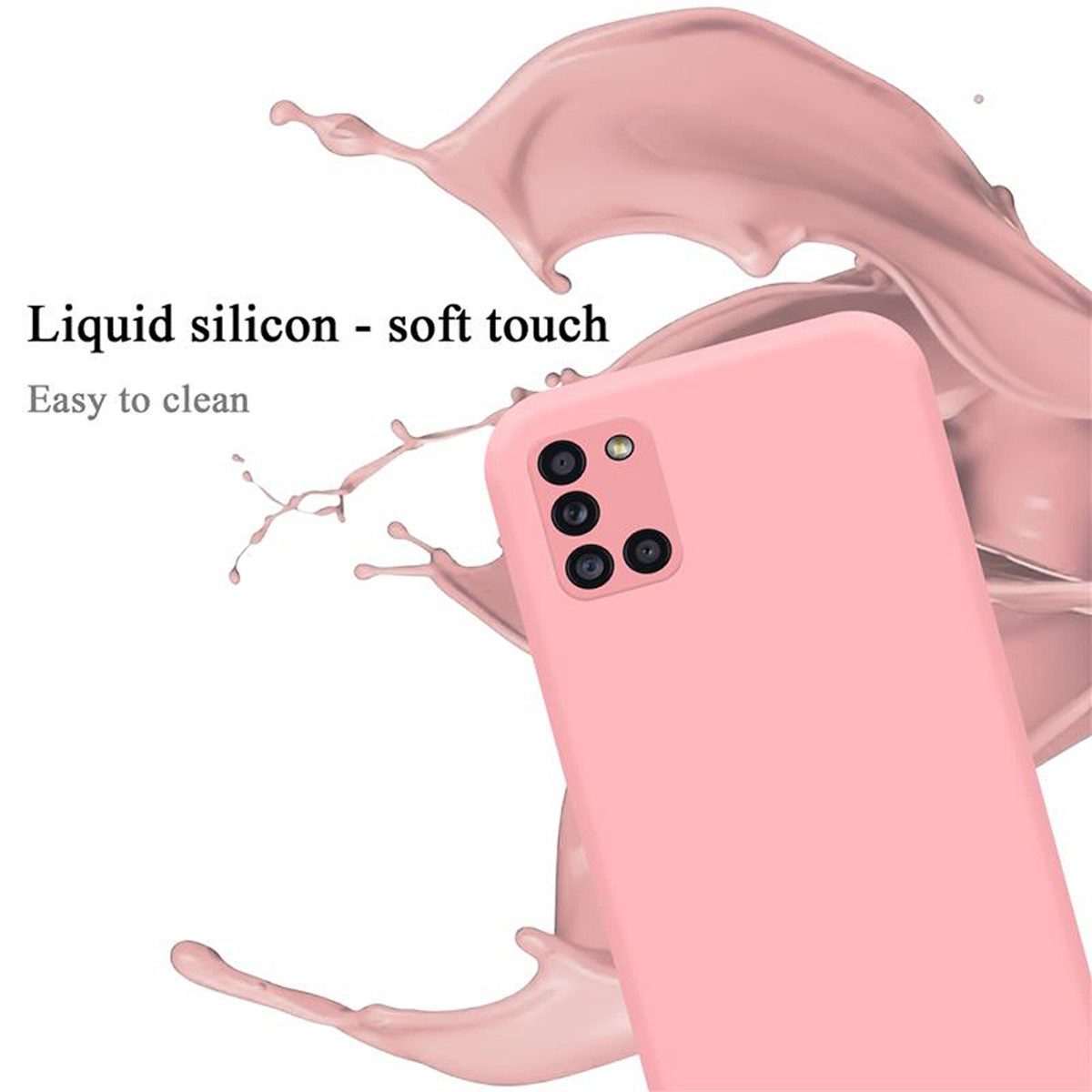 Cadorabo Handyhülle für Samsung Galaxy A31 Hülle Samsung Galaxy A31, Flexible Hülle TPU Silikon Schutzhülle Back Cover Case