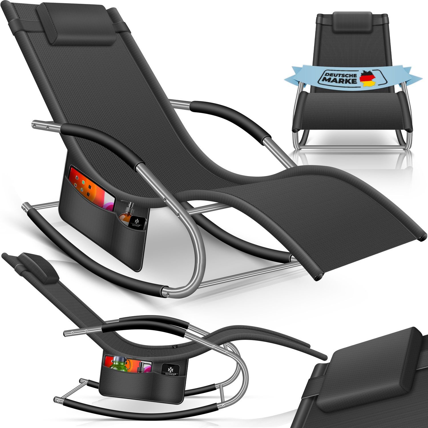 KESSER Gartenliege, Sonnenliege Relaxliege Schwungliege Gartenliege Gartens günstig online kaufen