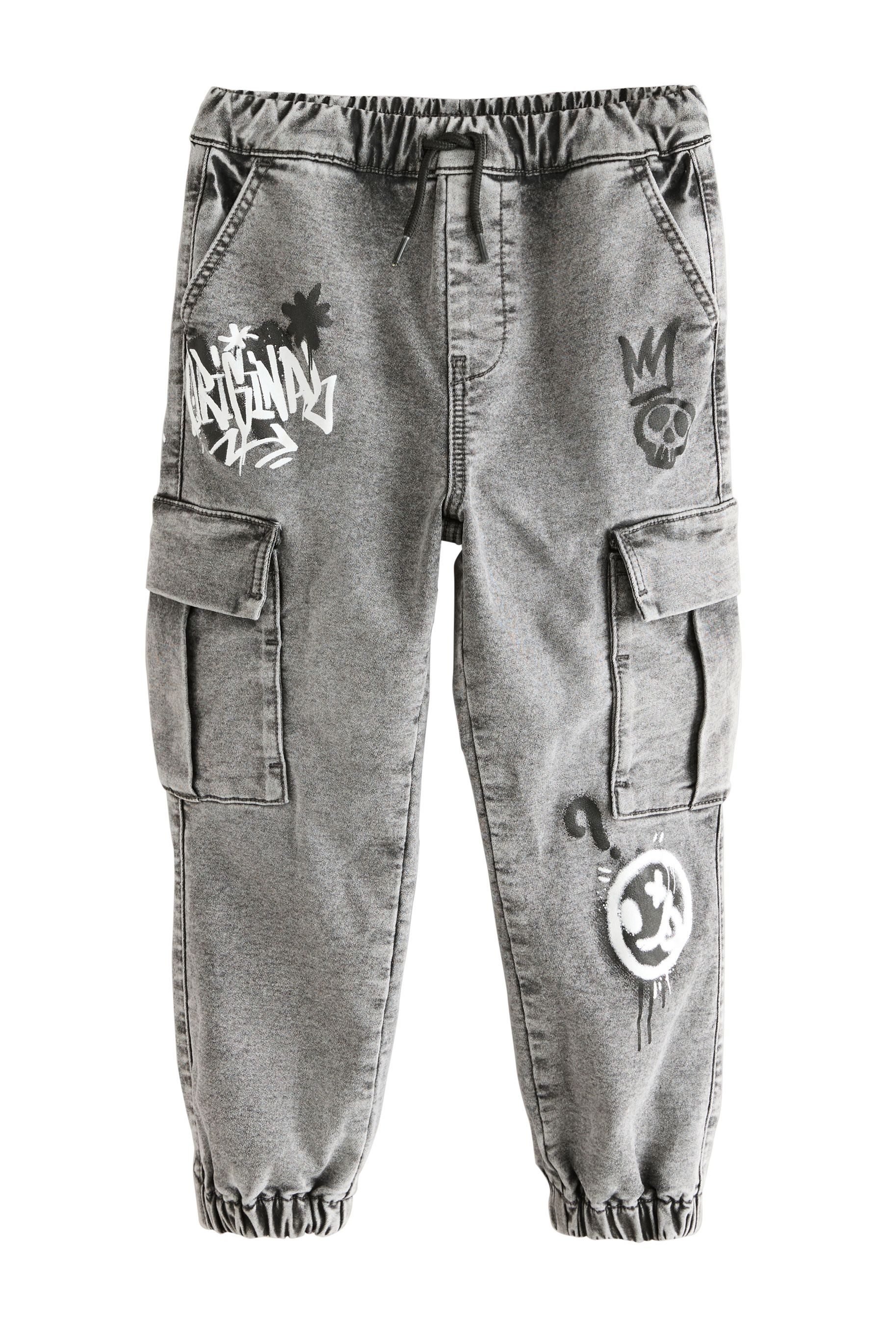 Cargojeans Jeans mit Cargotaschen