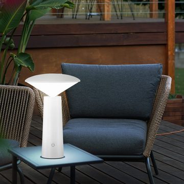 etc-shop LED Außen-Tischleuchte, LED-Leuchtmittel fest verbaut, Kaltweiß, Warmweiß, Neutralweiß, Tageslichtweiß, LED Tischleuchte Garten Outdoor Leuchte Batterie Akku