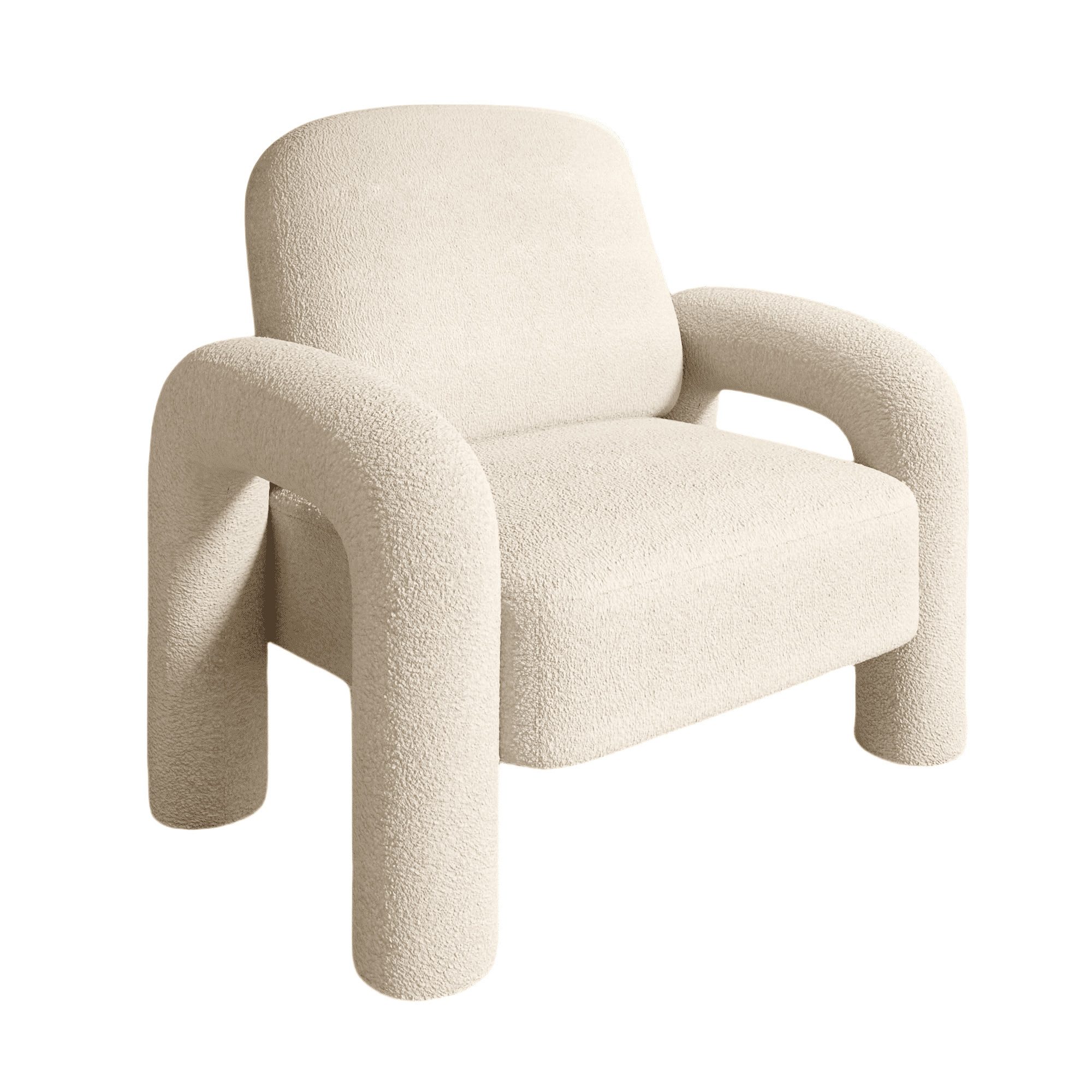 SEYNAR Sessel Moderner Sherpa-Akzent-Sessel, Teddy-Polsterarm-Sofa (1-St), Gemütlicher flauschiger Lesesessel für Wohnzimmer, Schlafzimmer, Ecke