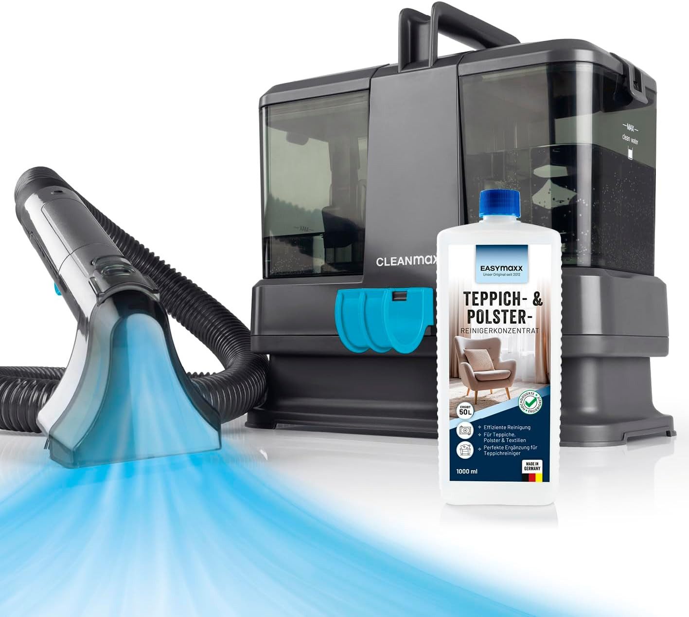CLEANmaxx Teppichreinigungsgerät Polster- & Teppichreiniger 330W Kompakt