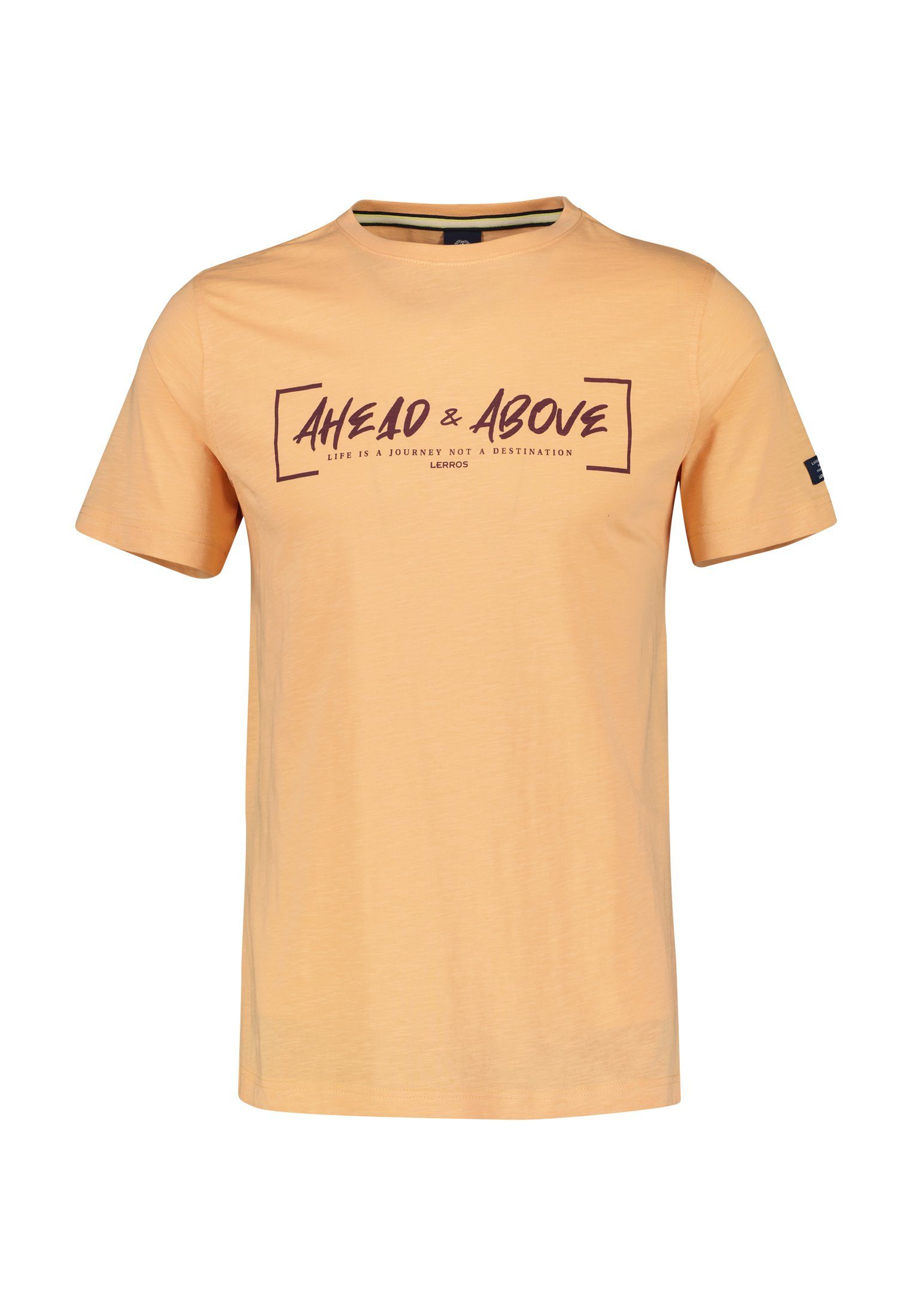 LERROS T-Shirt LERROS T-Shirt mit Print *Ahead & Above* GENTLE PEACH