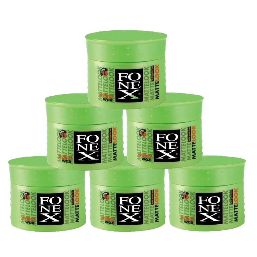 Haarwachs Fonex Styling Wax Matte Look 6er Set je 100ml (600ml)
