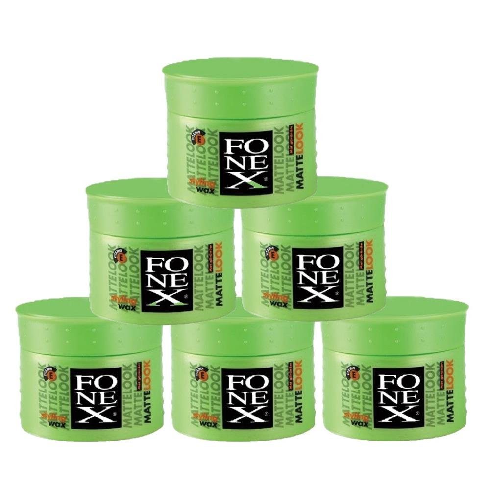 Fonex Cosmetics Haarwachs Fonex Styling Wax Matte Look 6er Set je 100ml (600ml)