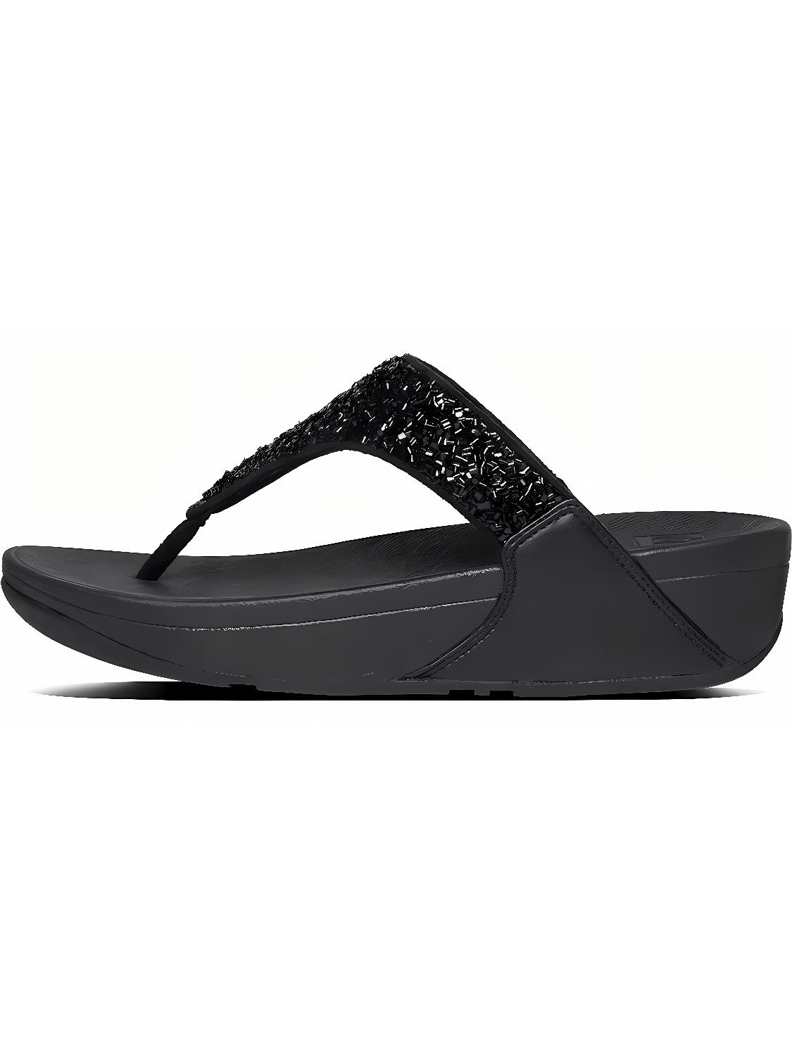 Lulu Shimmerfoil Toe-Thongs Sandale