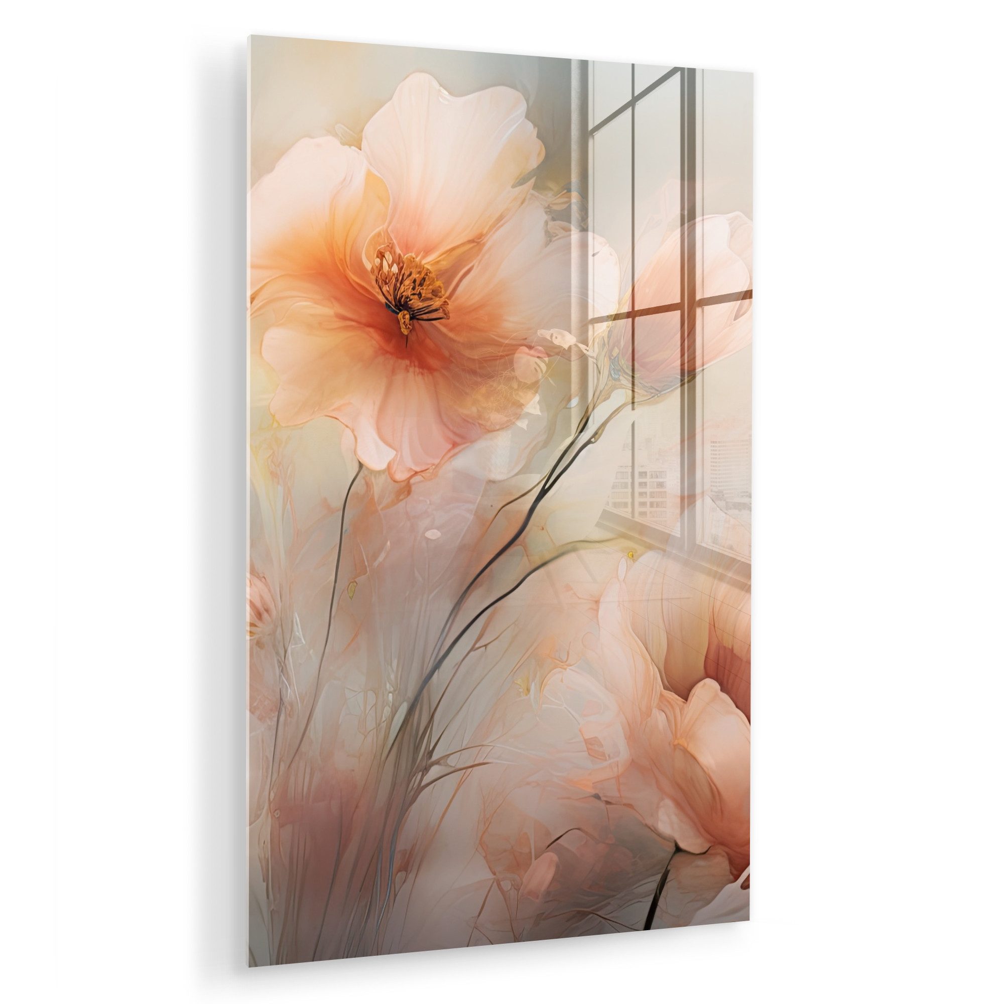 MuchoWow Acrylglasbild Blumen - Pastell - günstig online kaufen